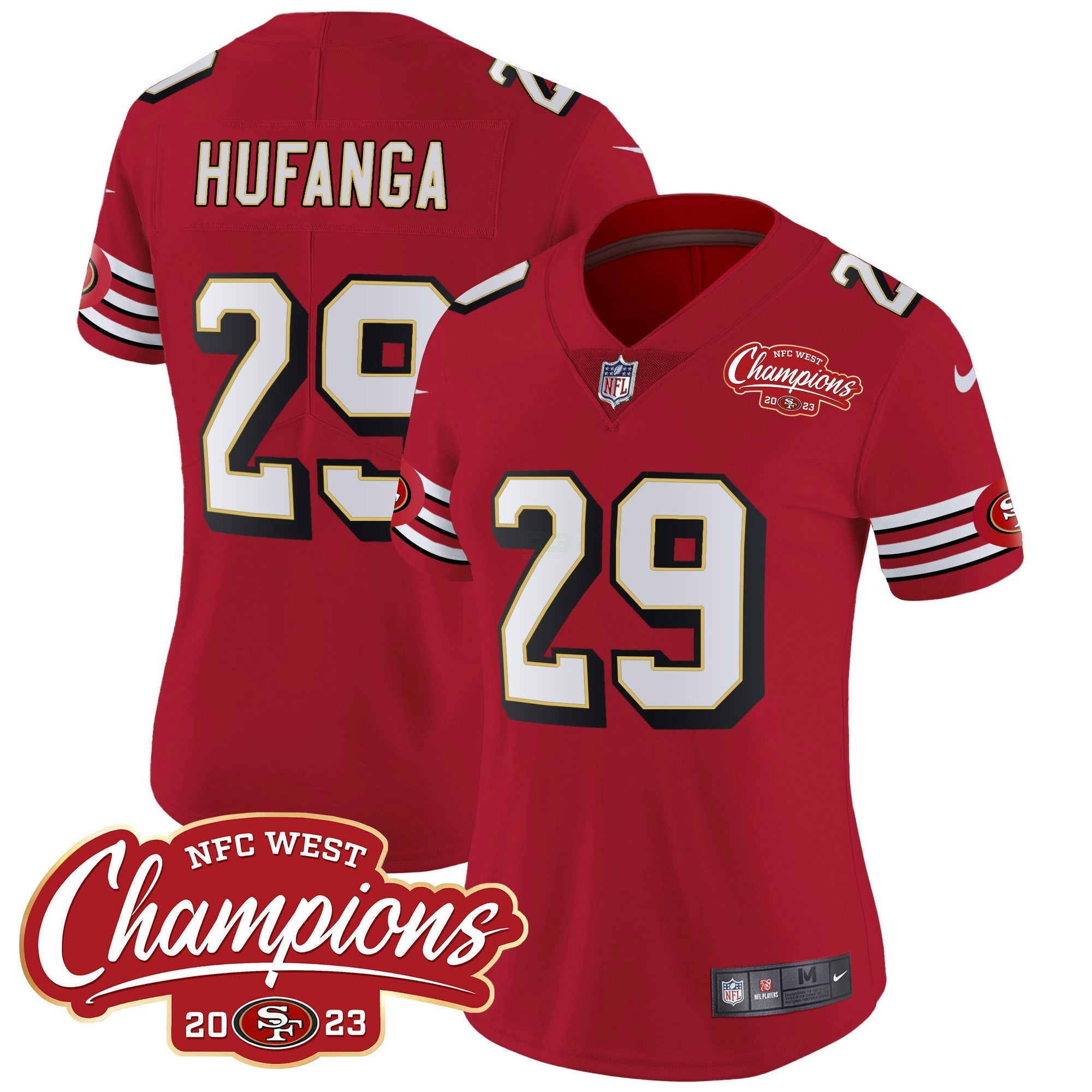 Camisa NFL Women’s Throwback NFC West Champions Patch Vapor Jersey