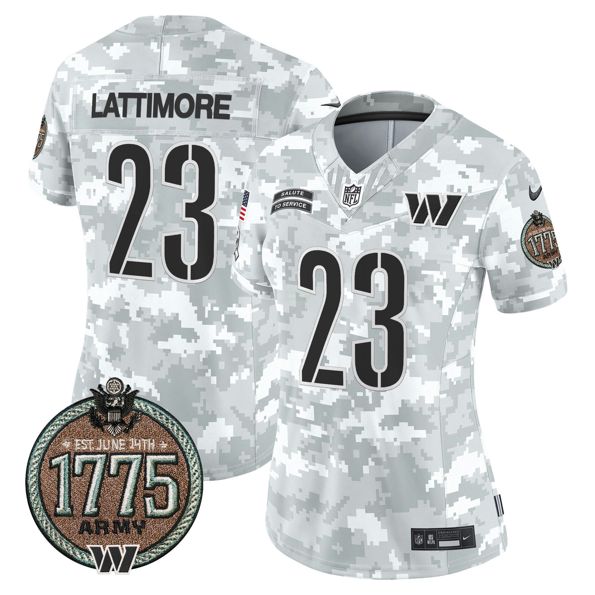 Camisa NFL Women’s Washington 2024 Salute to Service Establishment Year Patch Vapor Limited Jersey
