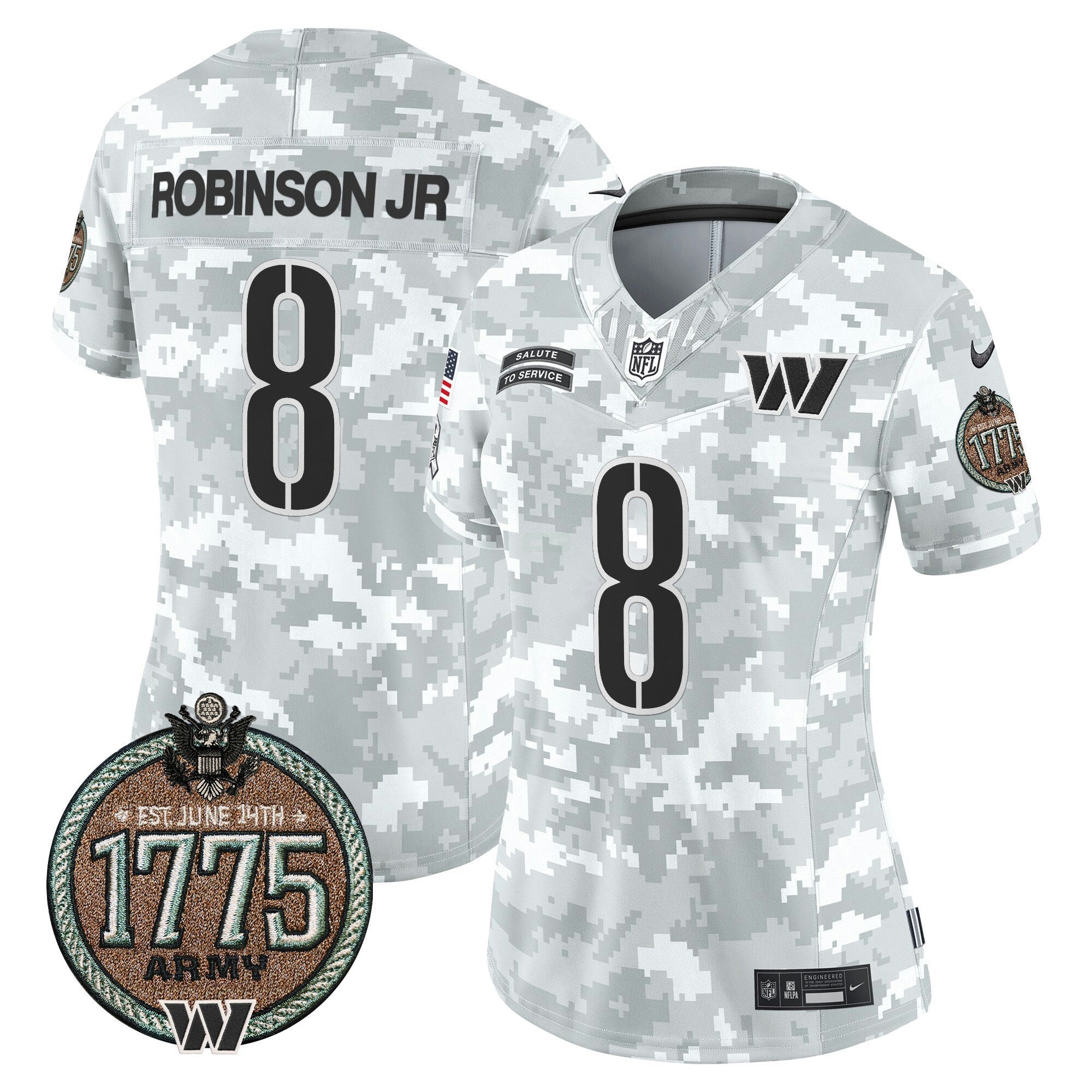 Camisa NFL Women’s Washington 2024 Salute to Service Establishment Year Patch Vapor Limited Jersey