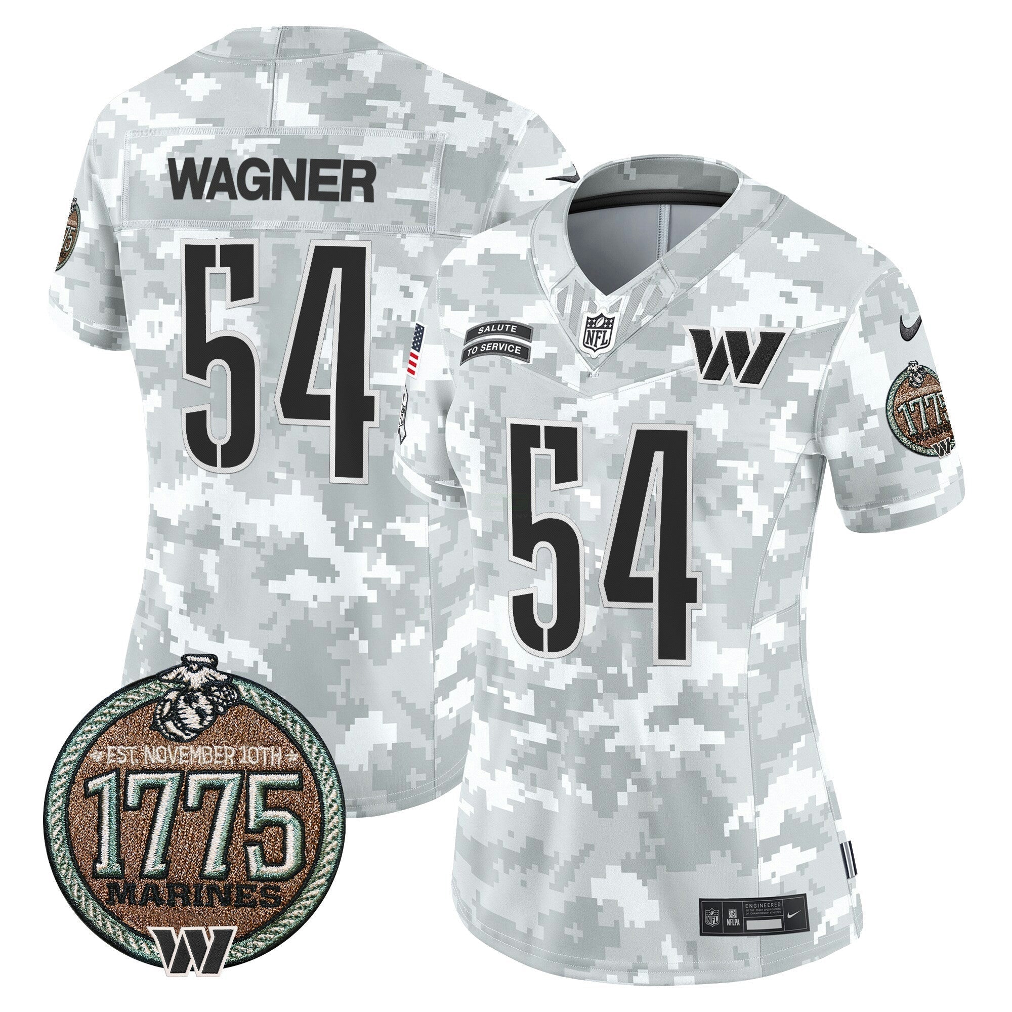Camisa NFL Women’s Washington 2024 Salute to Service Establishment Year Patch Vapor Limited Jersey