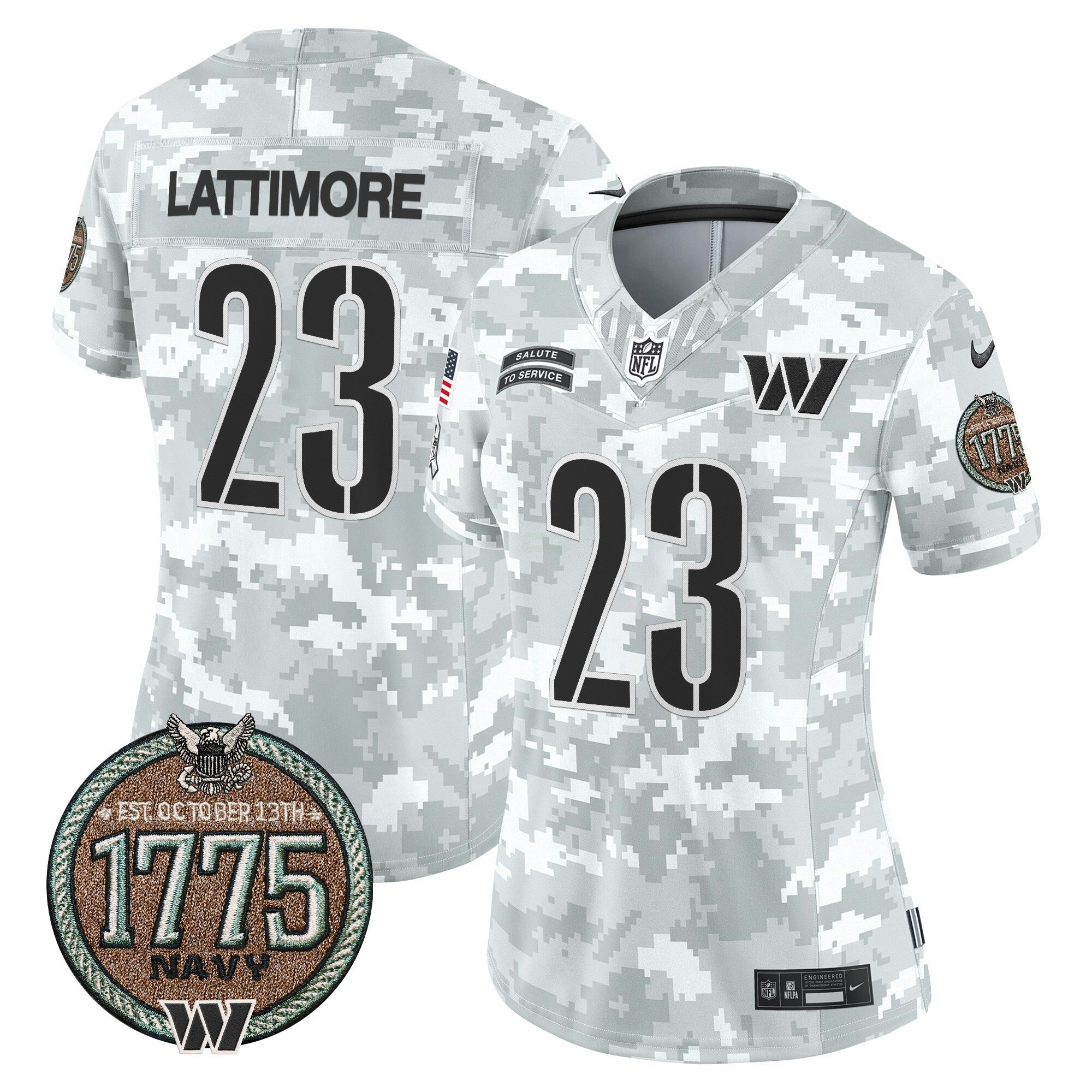 Camisa NFL Women’s Washington 2024 Salute to Service Establishment Year Patch Vapor Limited Jersey
