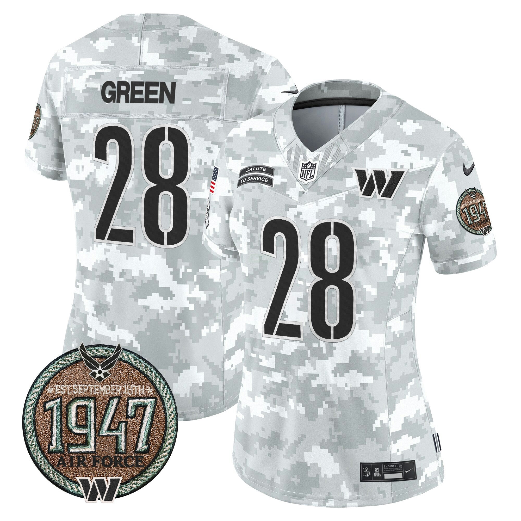 Camisa NFL Women’s Washington 2024 Salute to Service Establishment Year Patch Vapor Limited Jersey