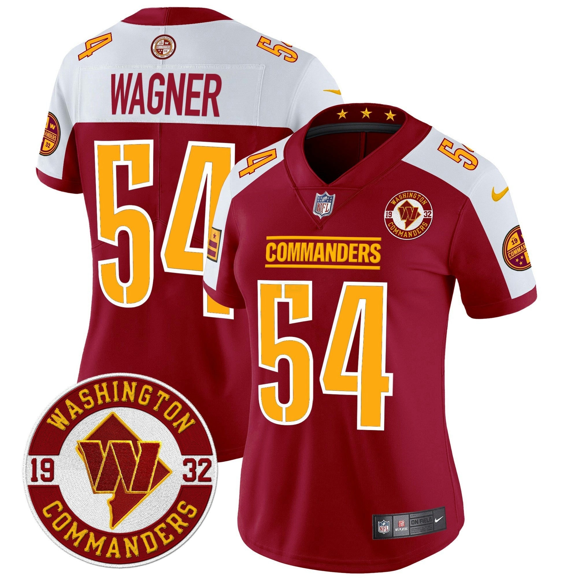 Camisa NFL Women’s Washington 2024 Vapor Limited Jersey – Est. 1932 Patch
