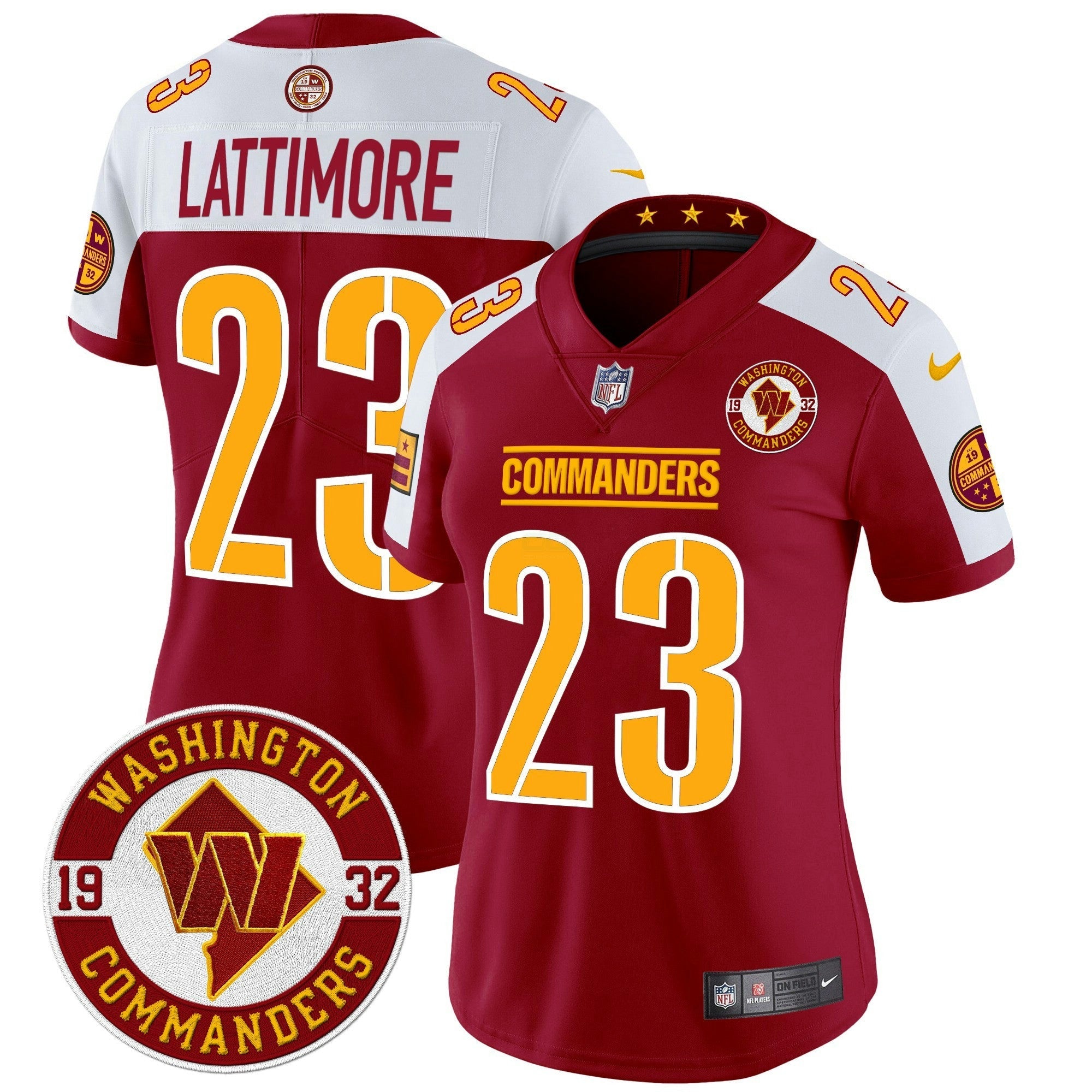 Camisa NFL Women’s Washington 2024 Vapor Limited Jersey – Est. 1932 Patch
