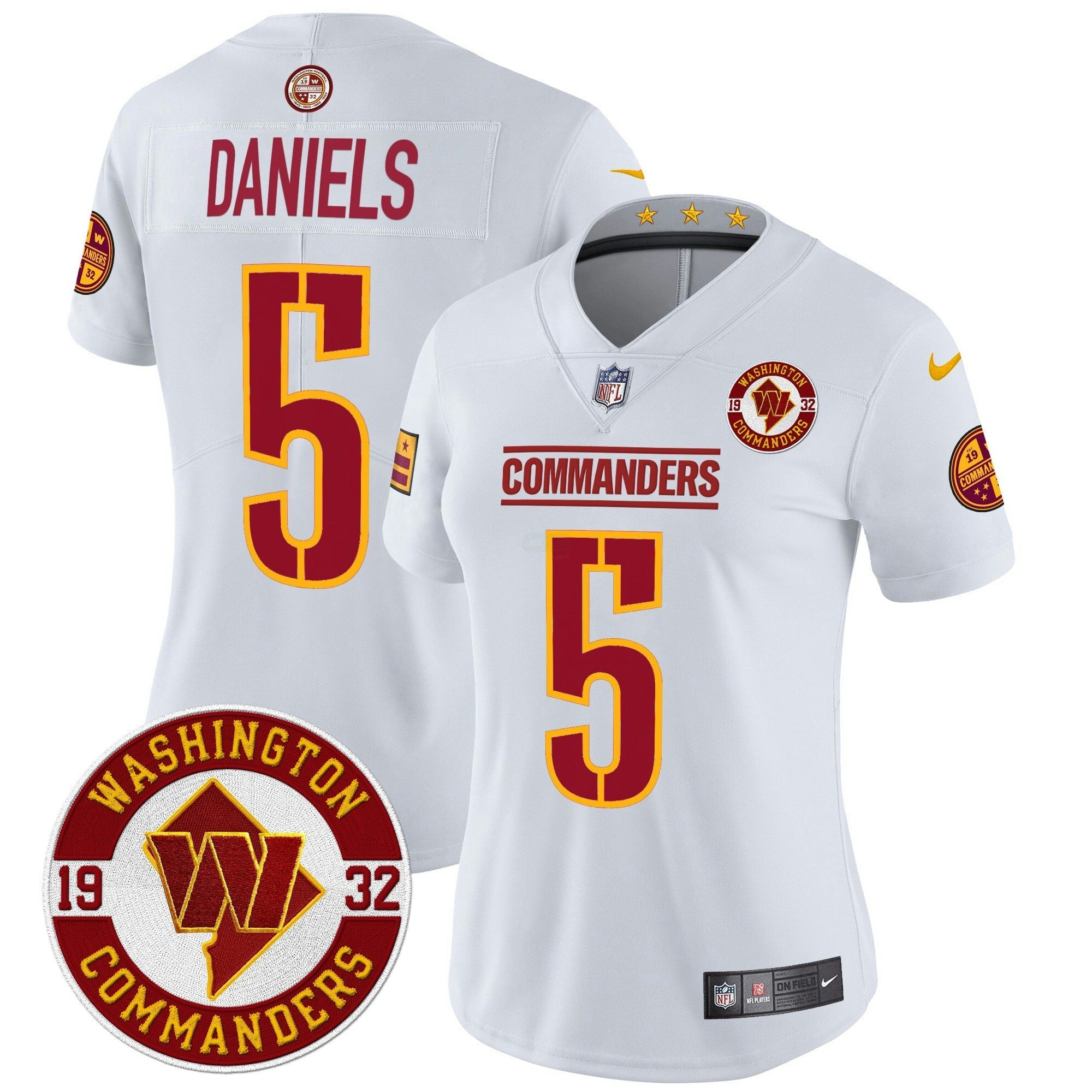 Camisa NFL Women’s Washington 2024 Vapor Limited Jersey – Est. 1932 Patch