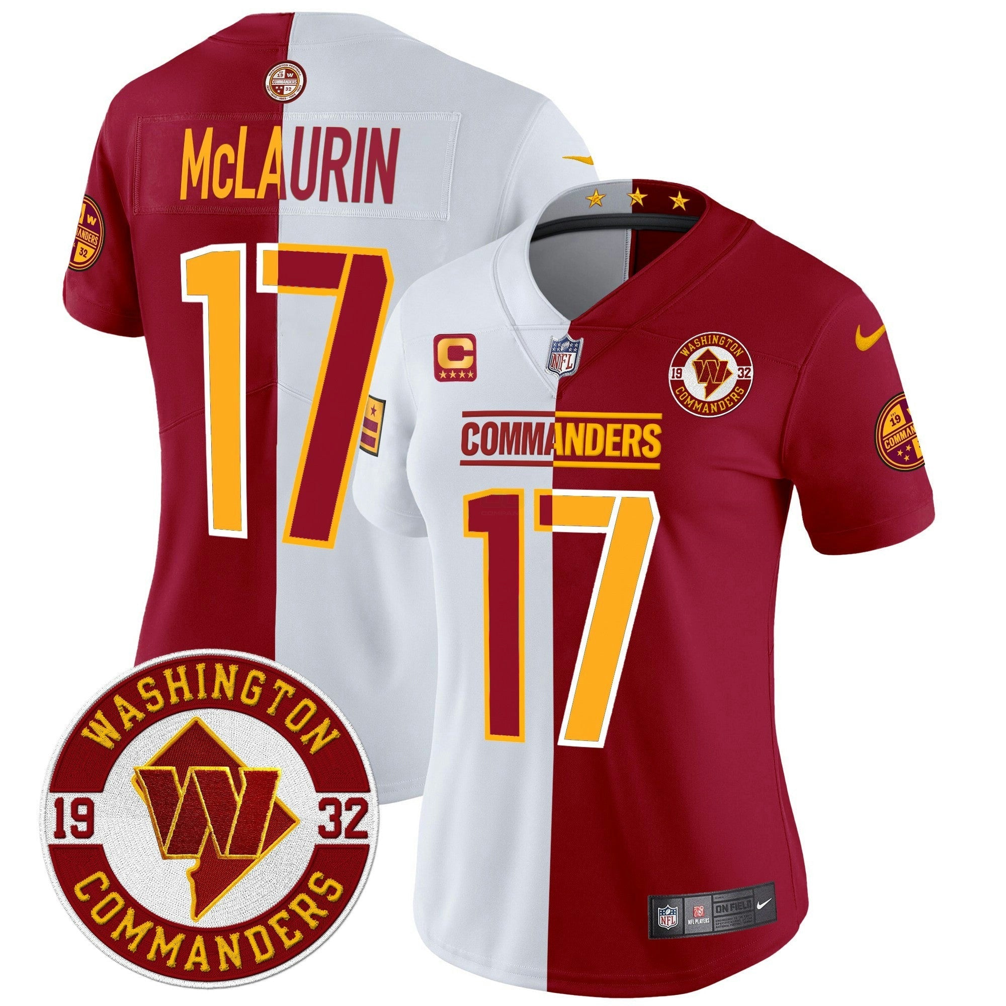 Camisa NFL Women’s Washington 2024 Vapor Limited Jersey – Est. 1932 Patch