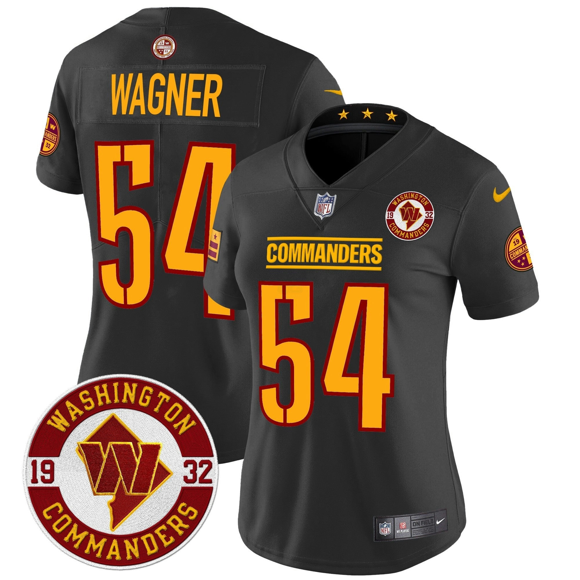 Camisa NFL Women’s Washington 2024 Vapor Limited Jersey – Est. 1932 Patch