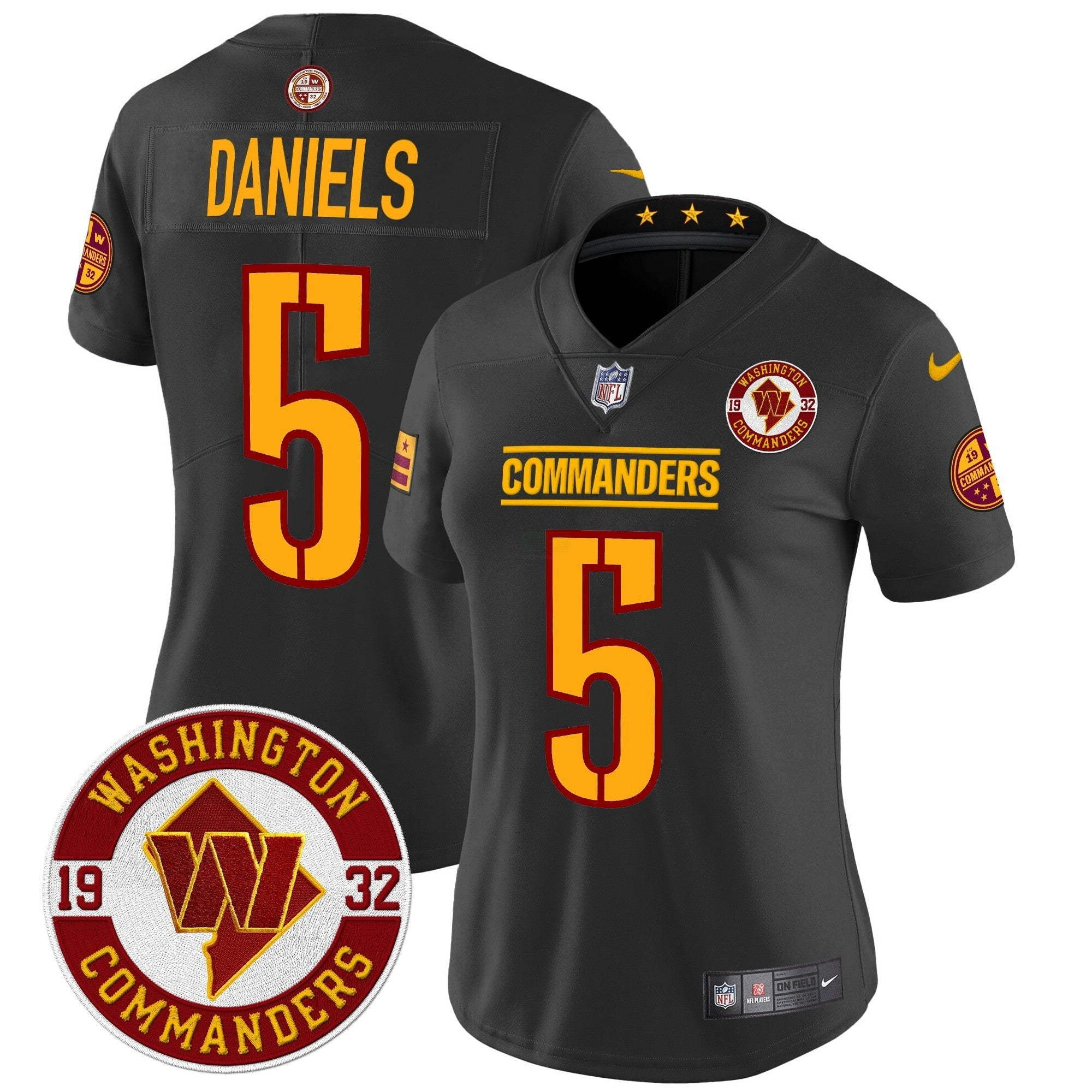Camisa NFL Women’s Washington 2024 Vapor Limited Jersey – Est. 1932 Patch
