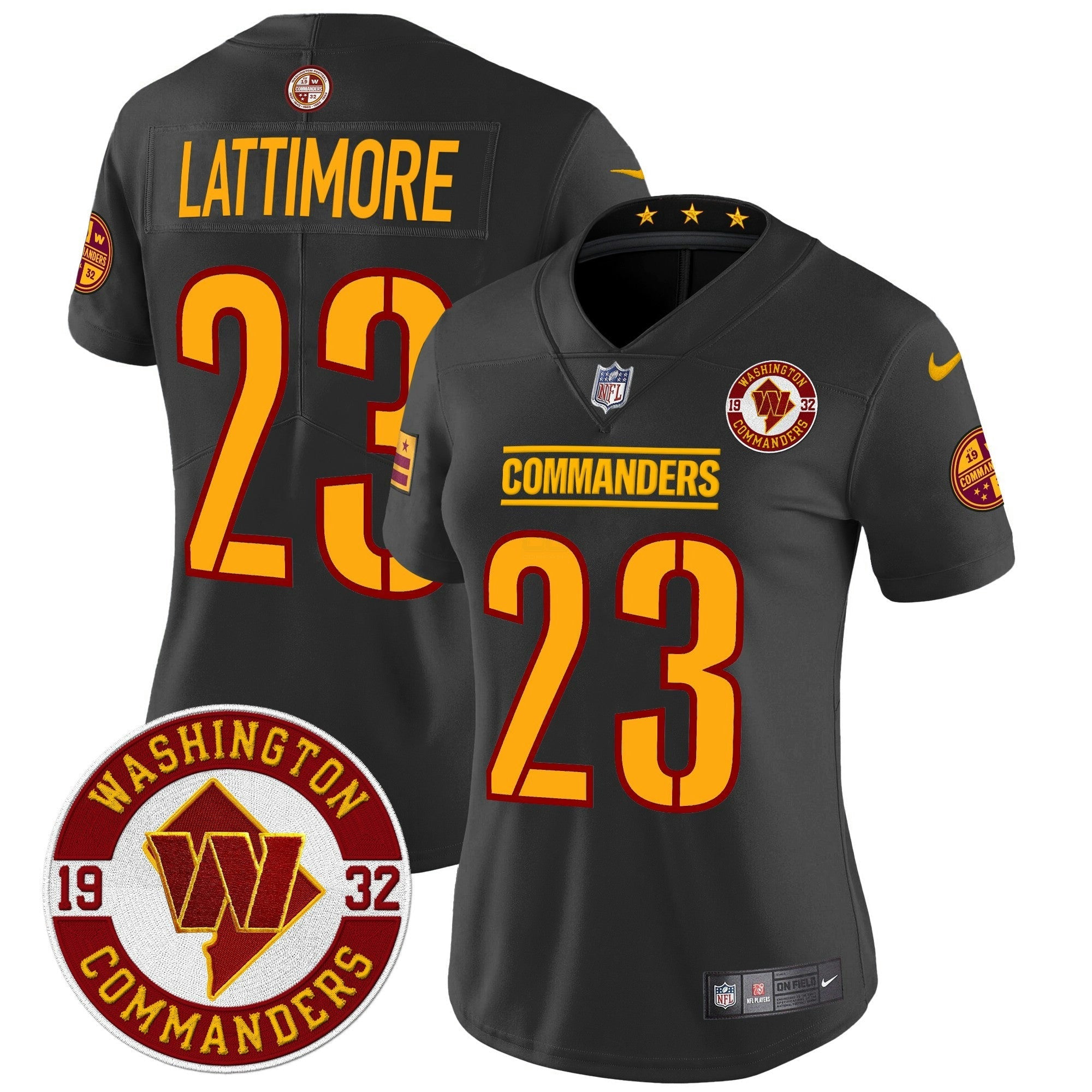 Camisa NFL Women’s Washington 2024 Vapor Limited Jersey – Est. 1932 Patch