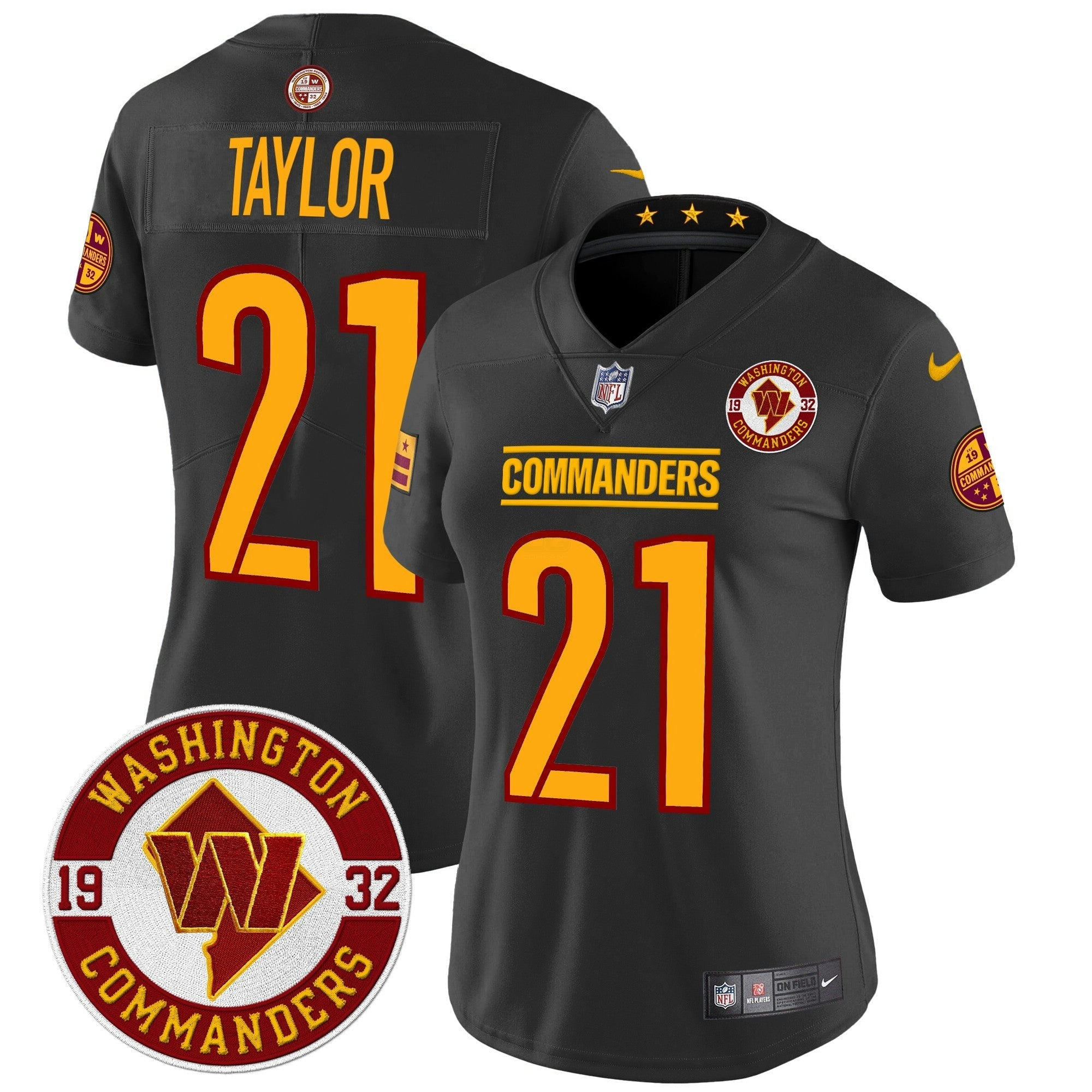 Camisa NFL Women’s Washington 2024 Vapor Limited Jersey – Est. 1932 Patch