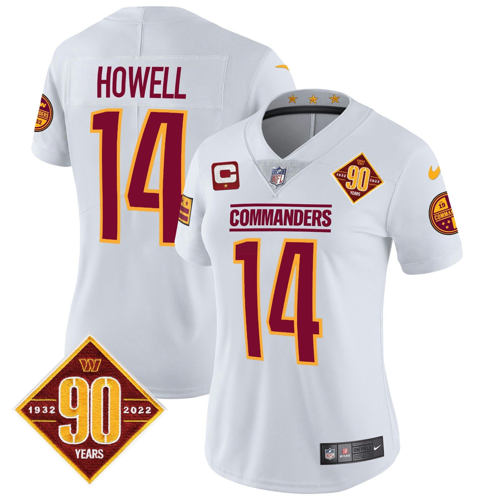 Camisa NFL Women’s Washington 90th Anniversary Patch Vapor Jersey