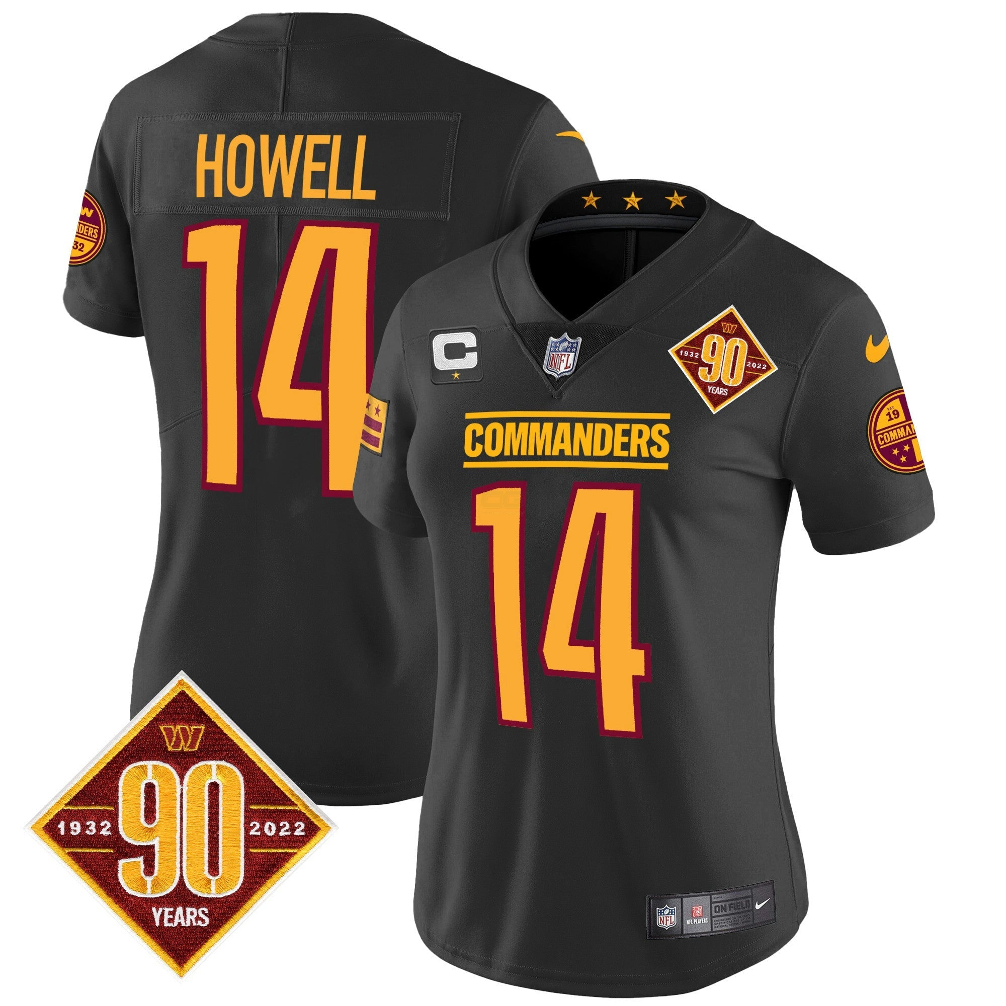 Camisa NFL Women’s Washington 90th Anniversary Patch Vapor Jersey