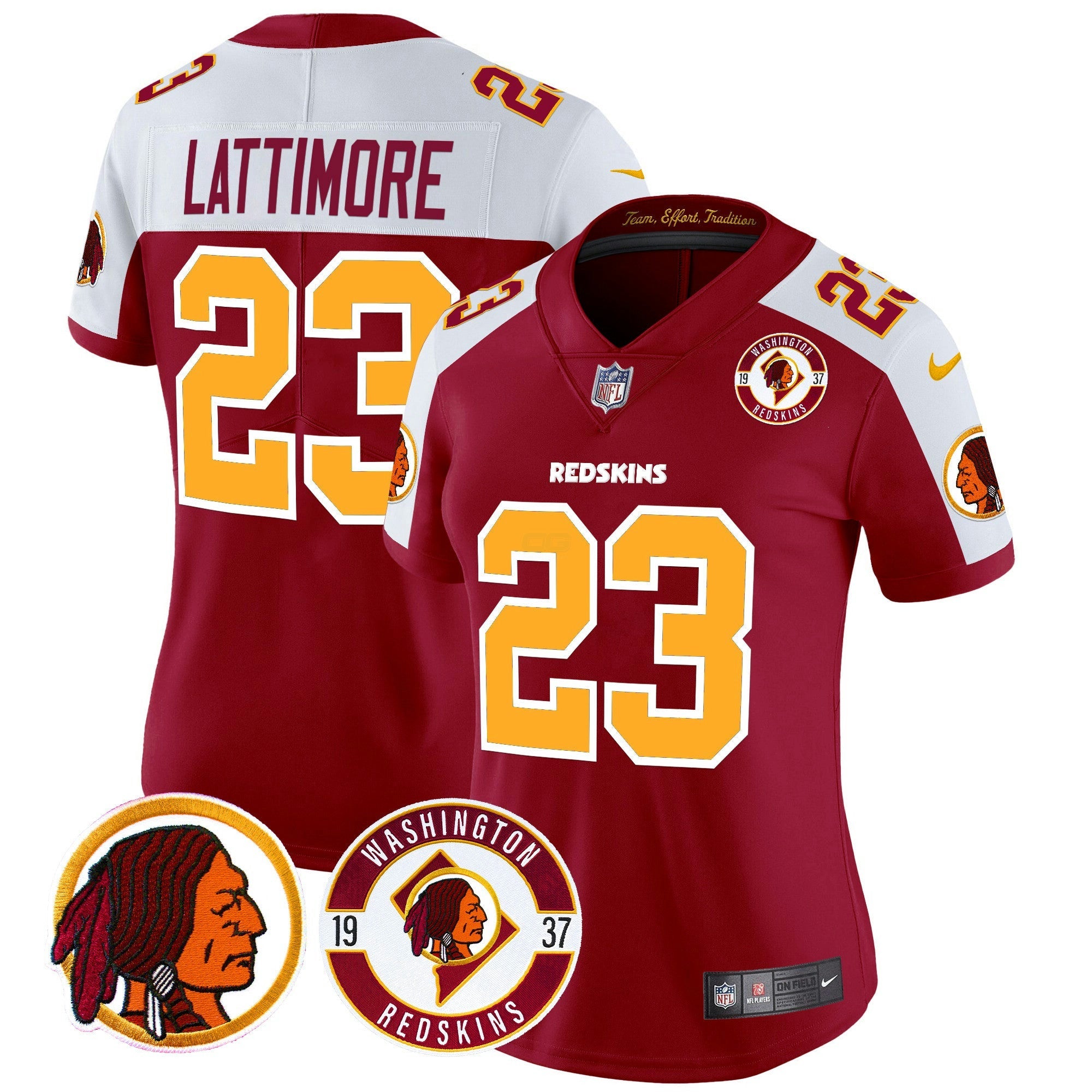 Camisa NFL Women’s Washington Redskins 2024 Vapor Limited Jersey – Est. 1937 Patch