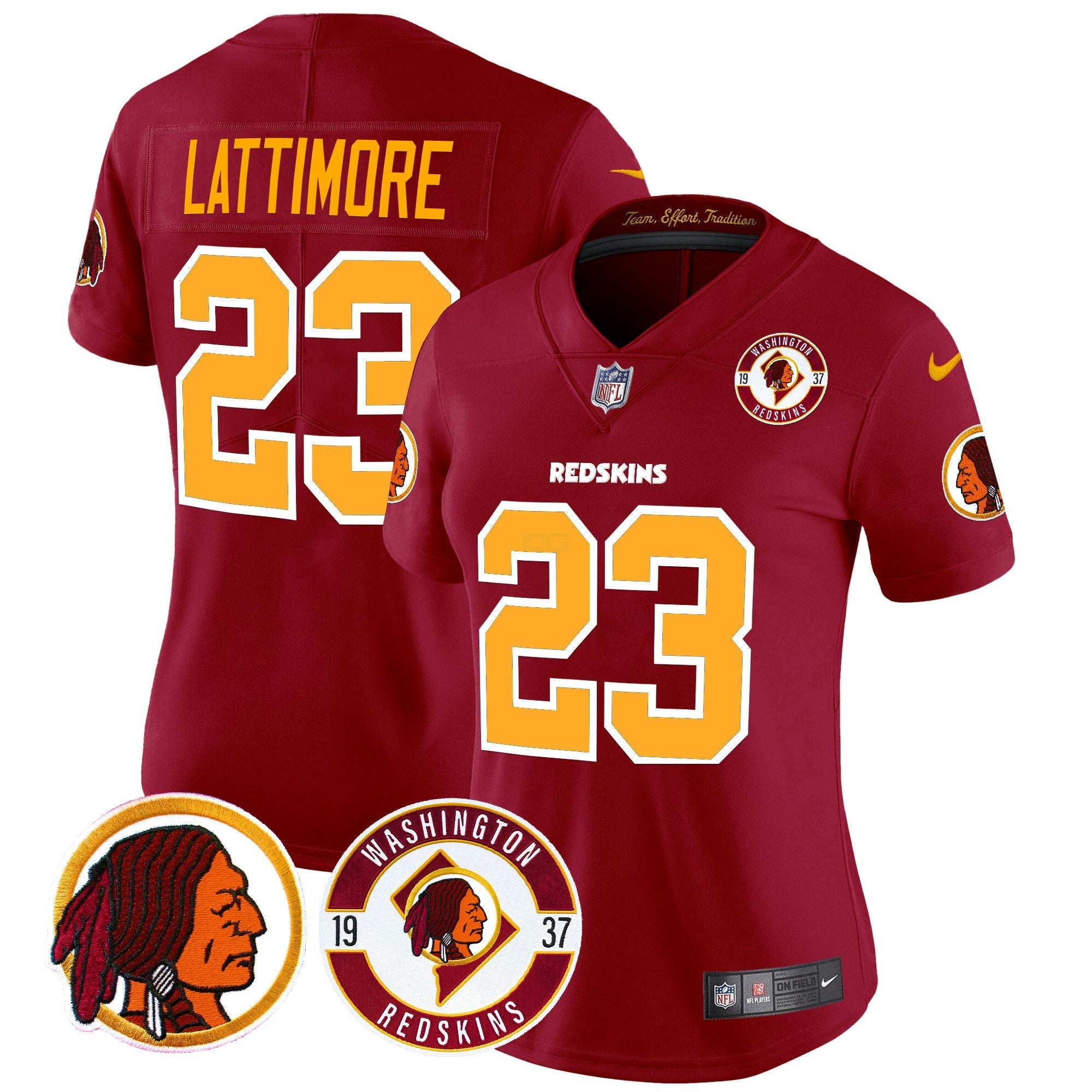 Camisa NFL Women’s Washington Redskins 2024 Vapor Limited Jersey – Est. 1937 Patch