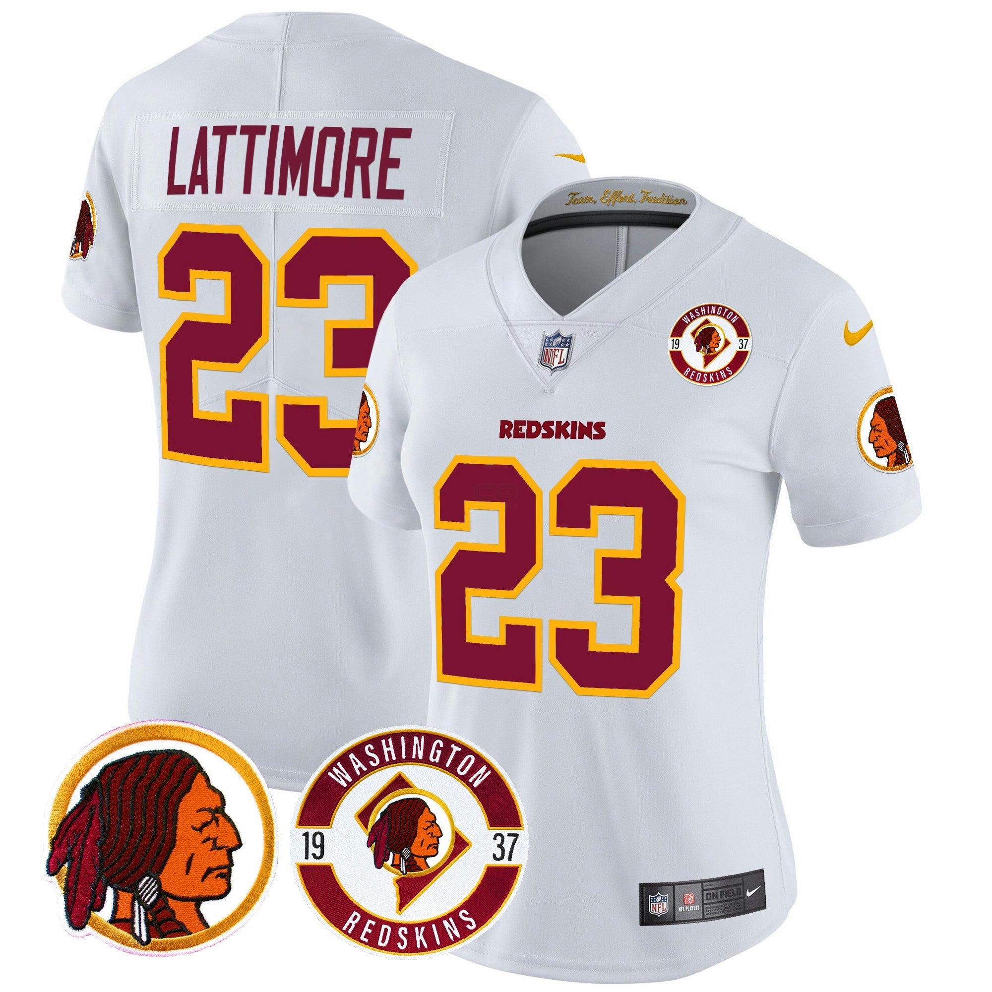 Camisa NFL Women’s Washington Redskins 2024 Vapor Limited Jersey – Est. 1937 Patch