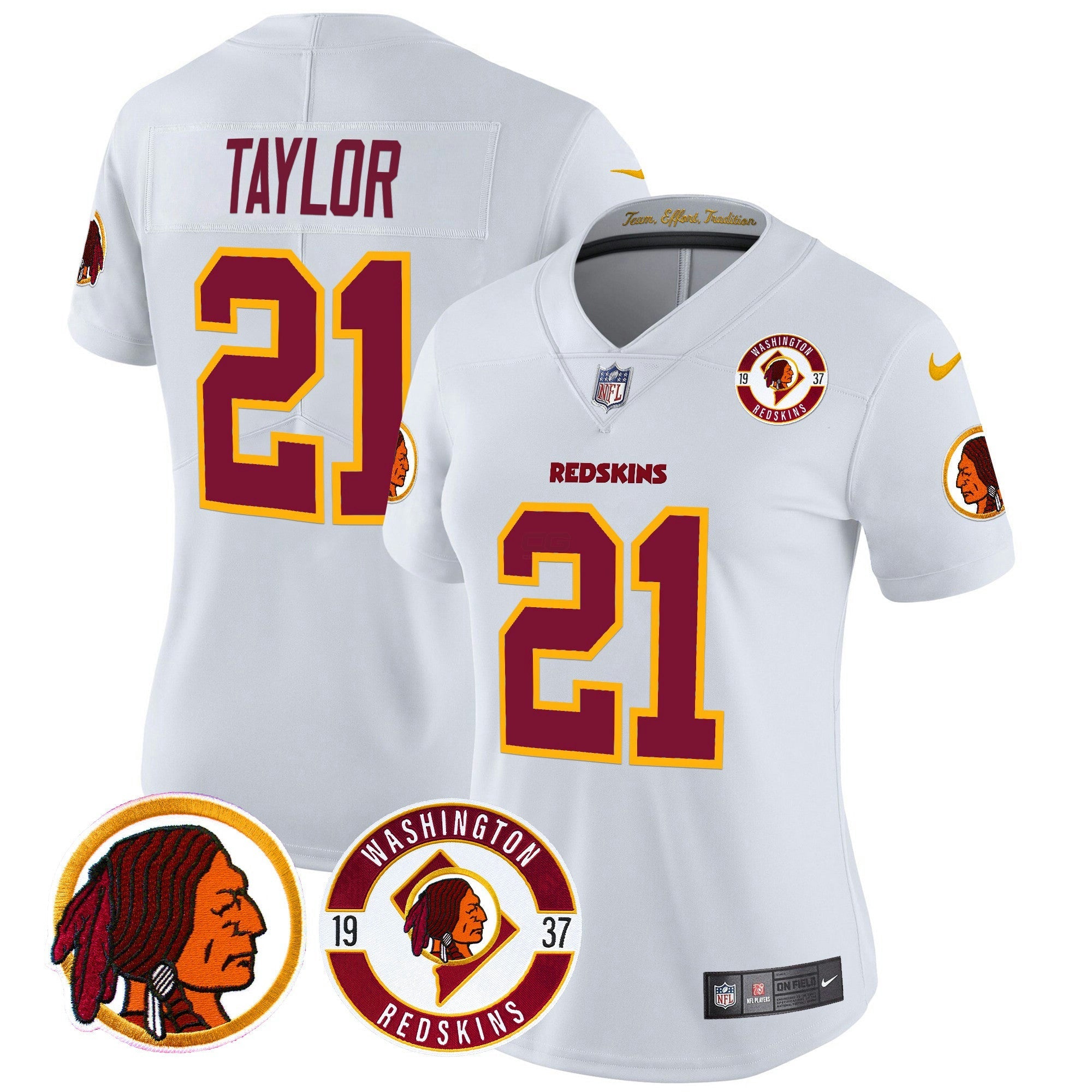 Camisa NFL Women’s Washington Redskins 2024 Vapor Limited Jersey – Est. 1937 Patch