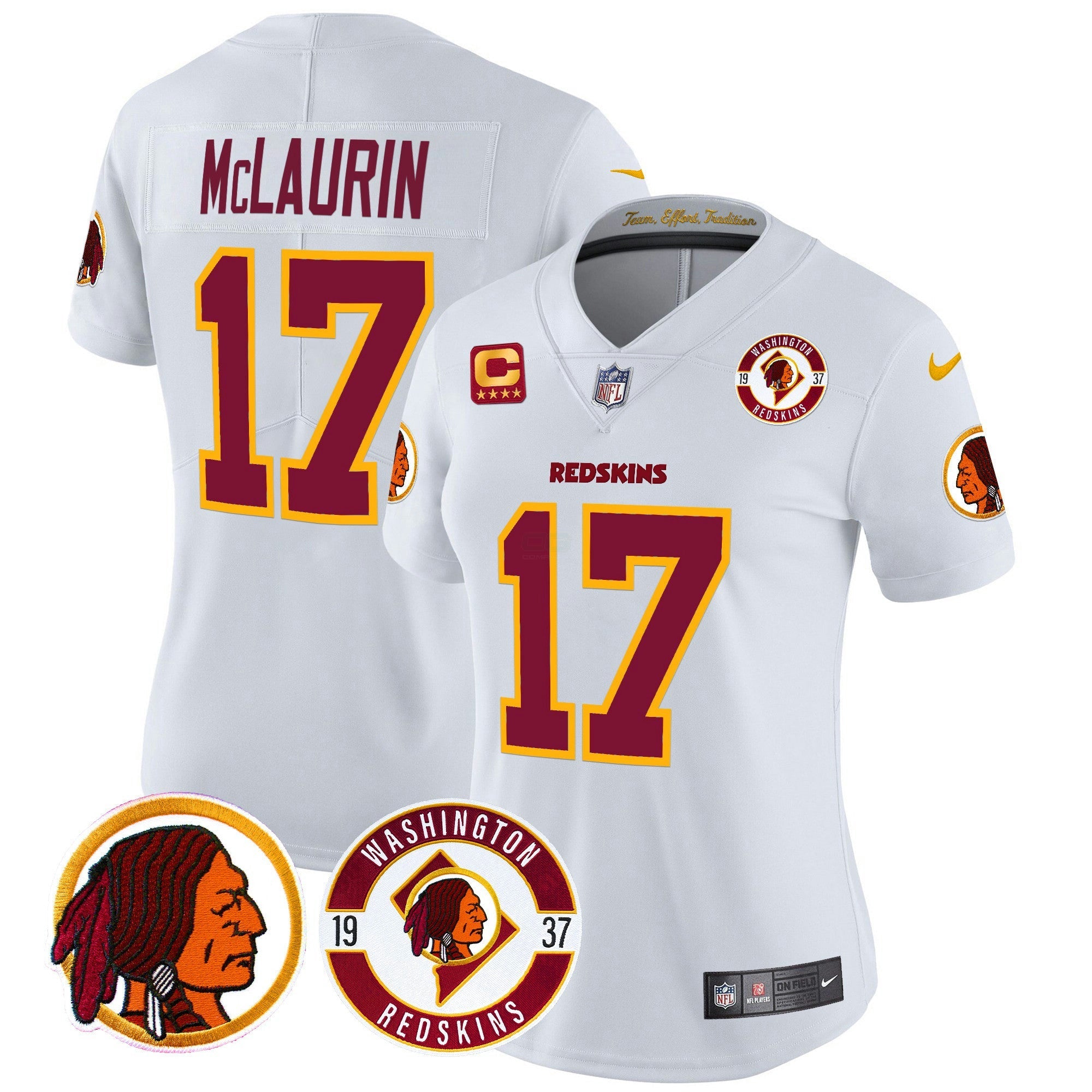 Camisa NFL Women’s Washington Redskins 2024 Vapor Limited Jersey – Est. 1937 Patch
