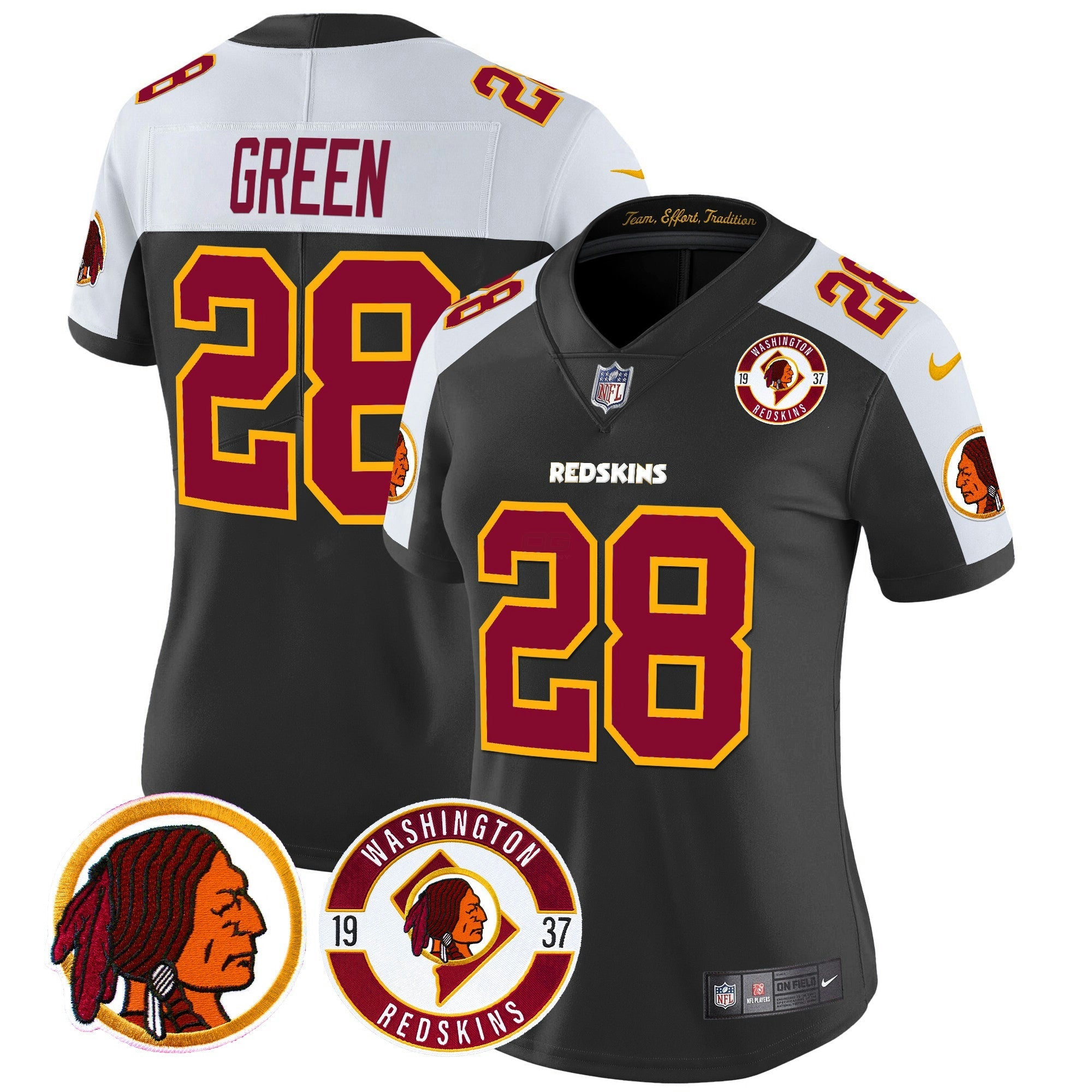 Camisa NFL Women’s Washington Redskins 2024 Vapor Limited Jersey – Est. 1937 Patch