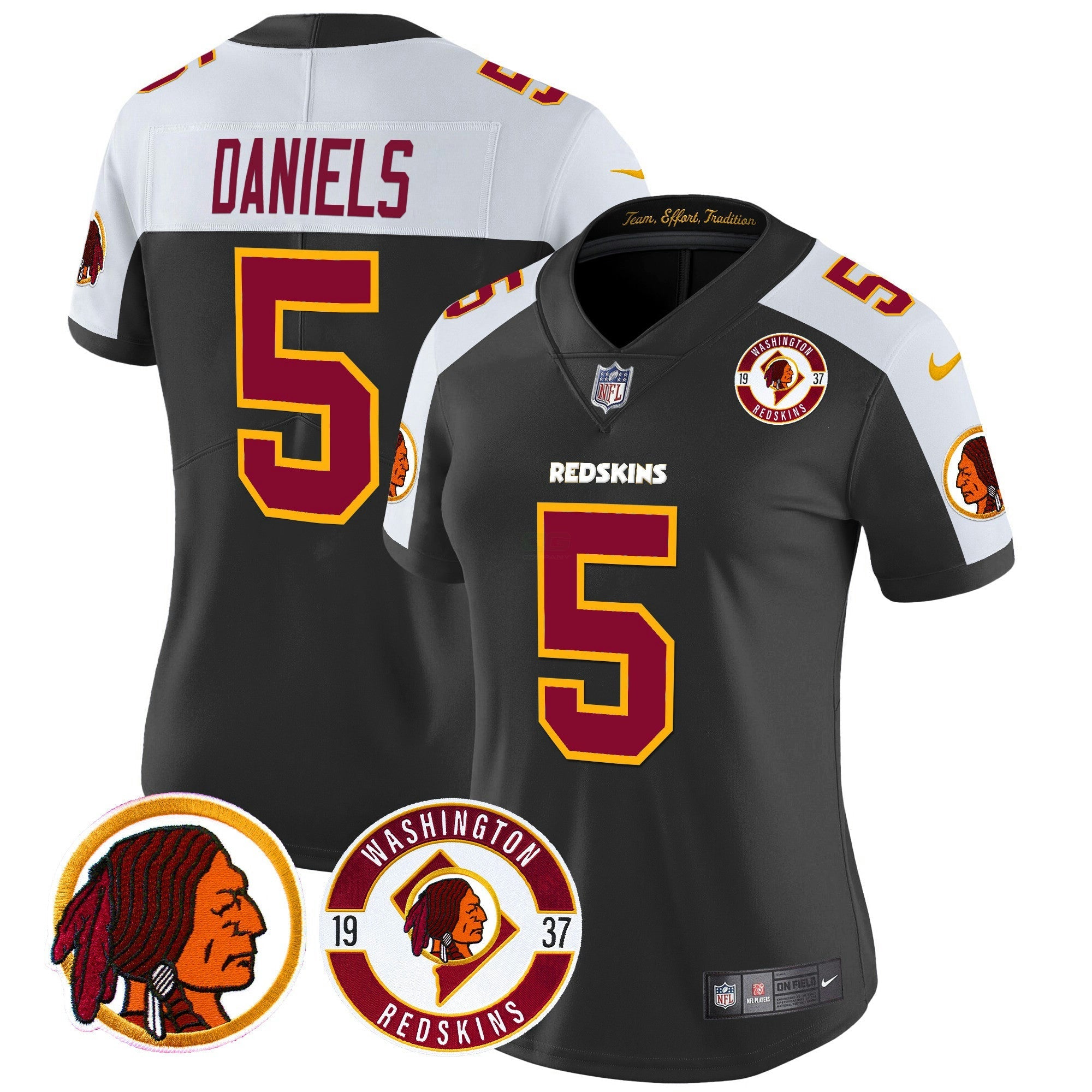 Camisa NFL Women’s Washington Redskins 2024 Vapor Limited Jersey – Est. 1937 Patch