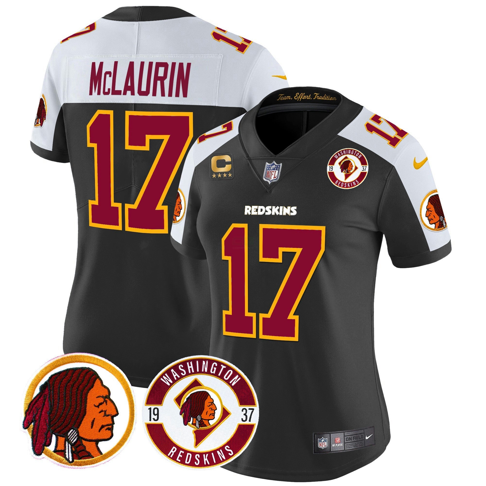 Camisa NFL Women’s Washington Redskins 2024 Vapor Limited Jersey – Est. 1937 Patch