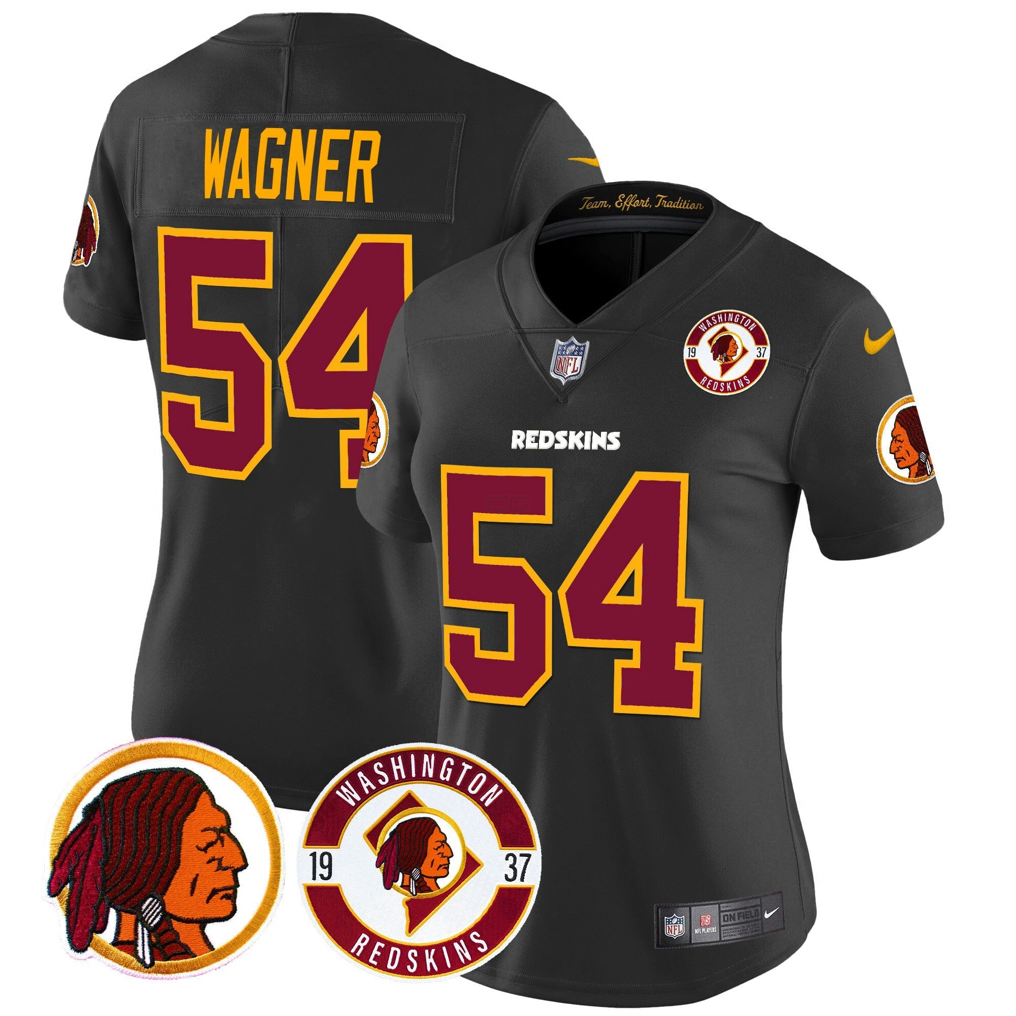 Camisa NFL Women’s Washington Redskins 2024 Vapor Limited Jersey – Est. 1937 Patch