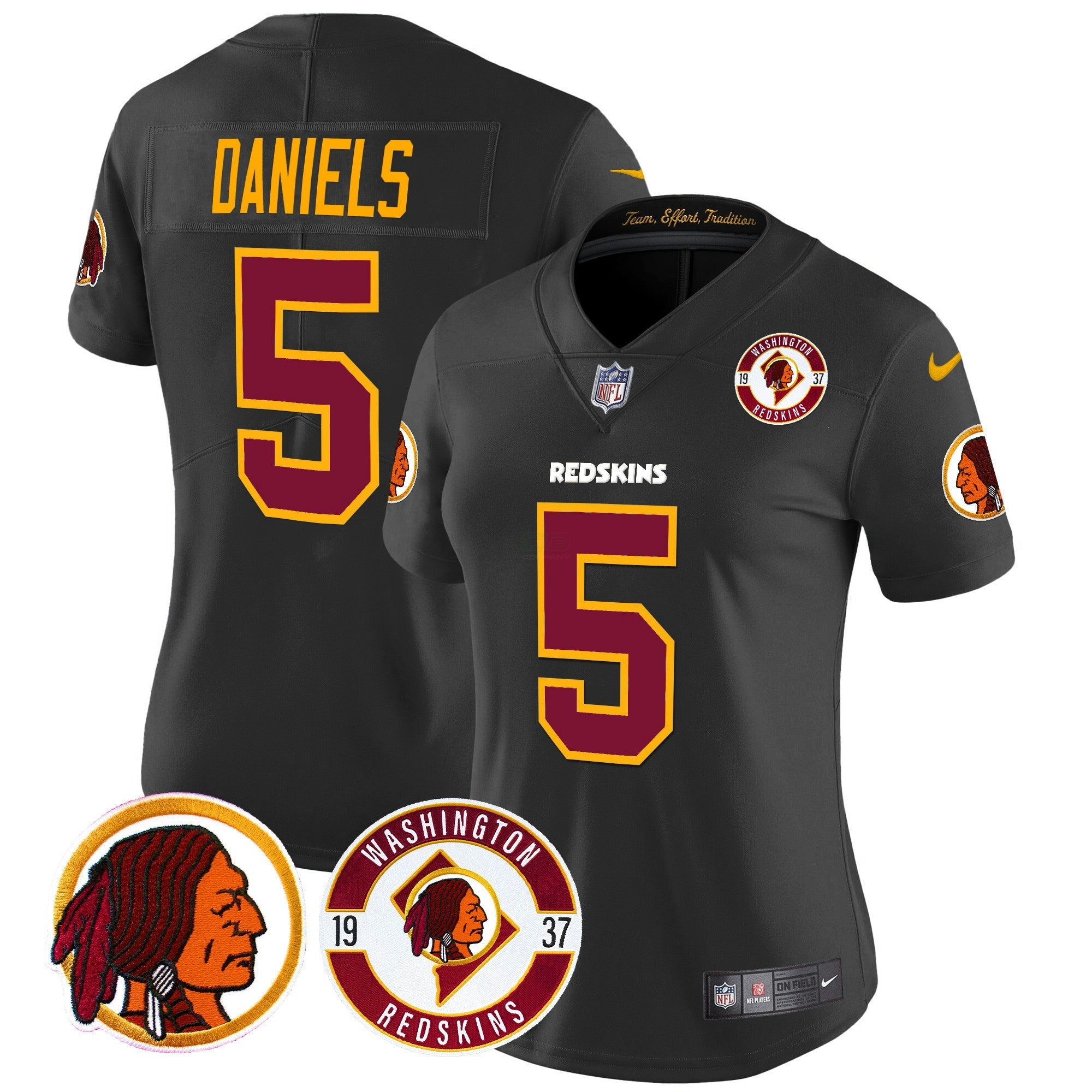 Camisa NFL Women’s Washington Redskins 2024 Vapor Limited Jersey – Est. 1937 Patch