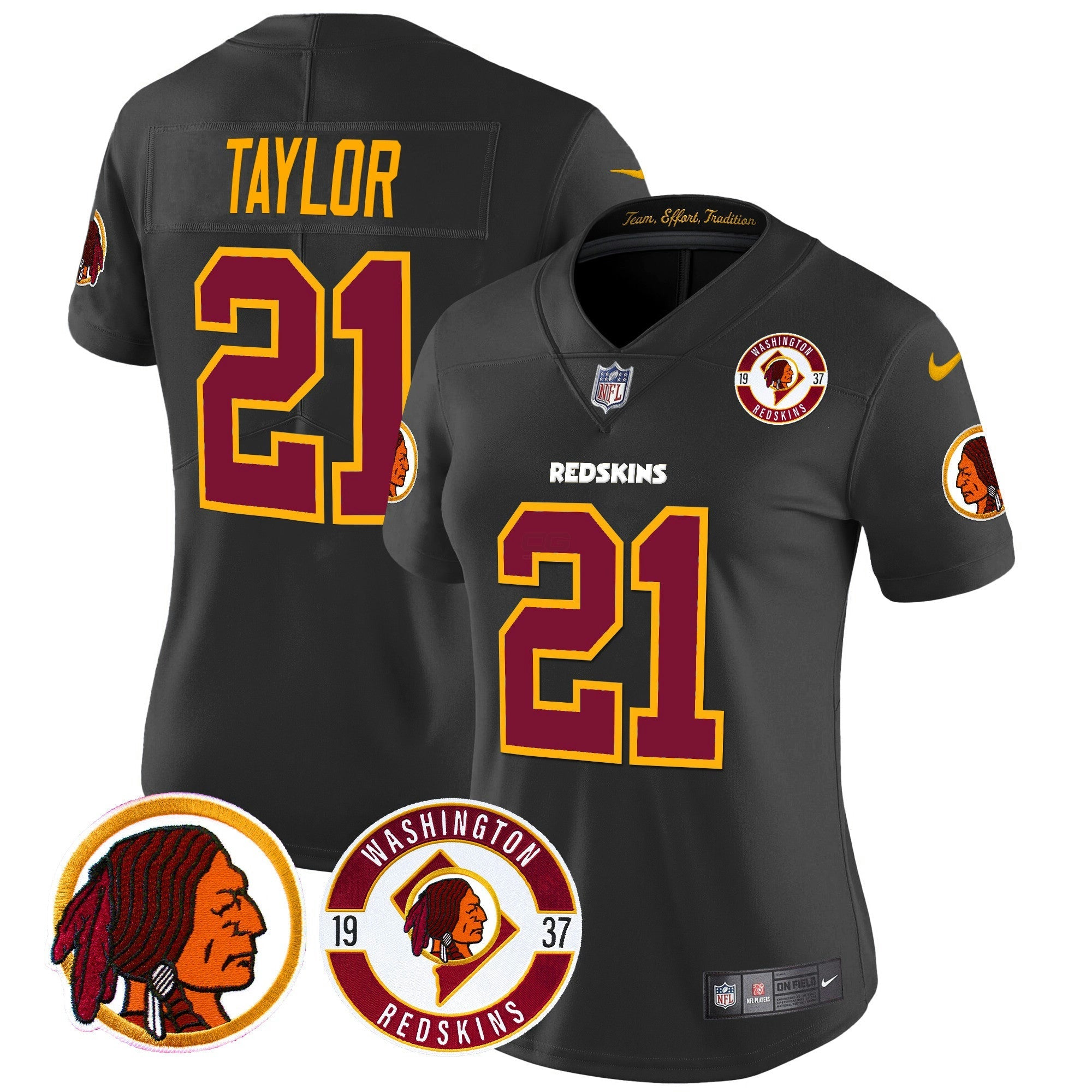 Camisa NFL Women’s Washington Redskins 2024 Vapor Limited Jersey – Est. 1937 Patch