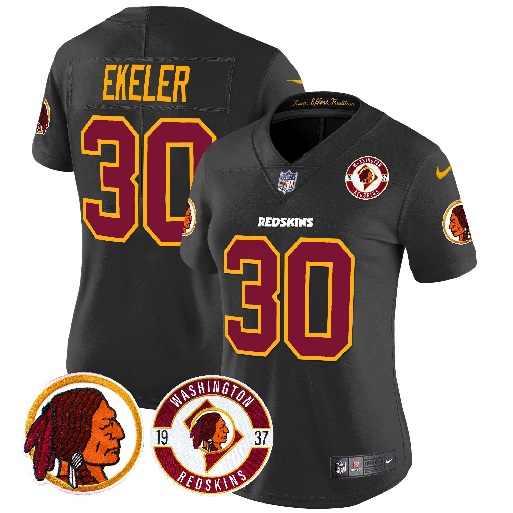 Camisa NFL Women’s Washington Redskins 2024 Vapor Limited Jersey – Est. 1937 Patch