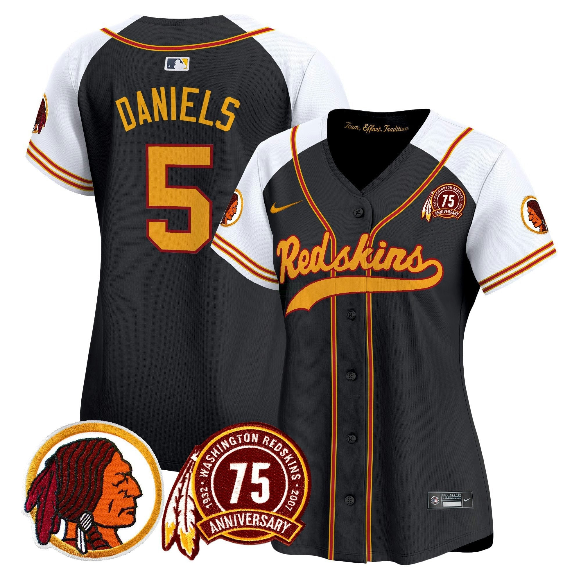Camisa NFL Women’s Washington Redskins 75th Patch Throwback Vapor Premier Limited Jersey