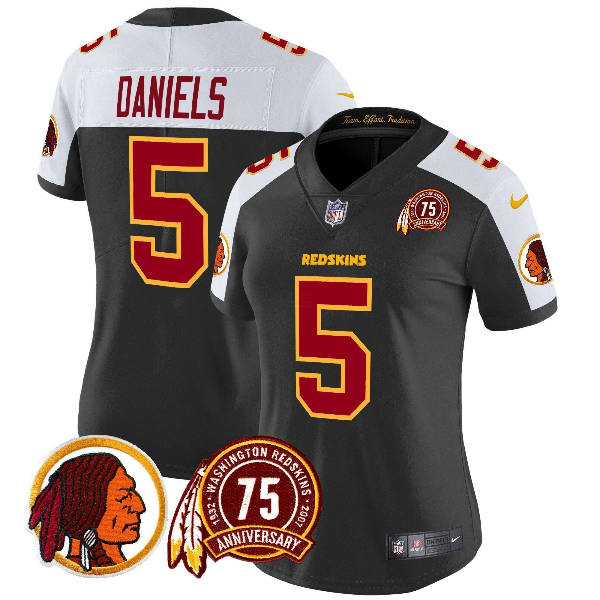 Camisa NFL Women’s Washington Redskins 75th Patch Vapor Limited Jersey