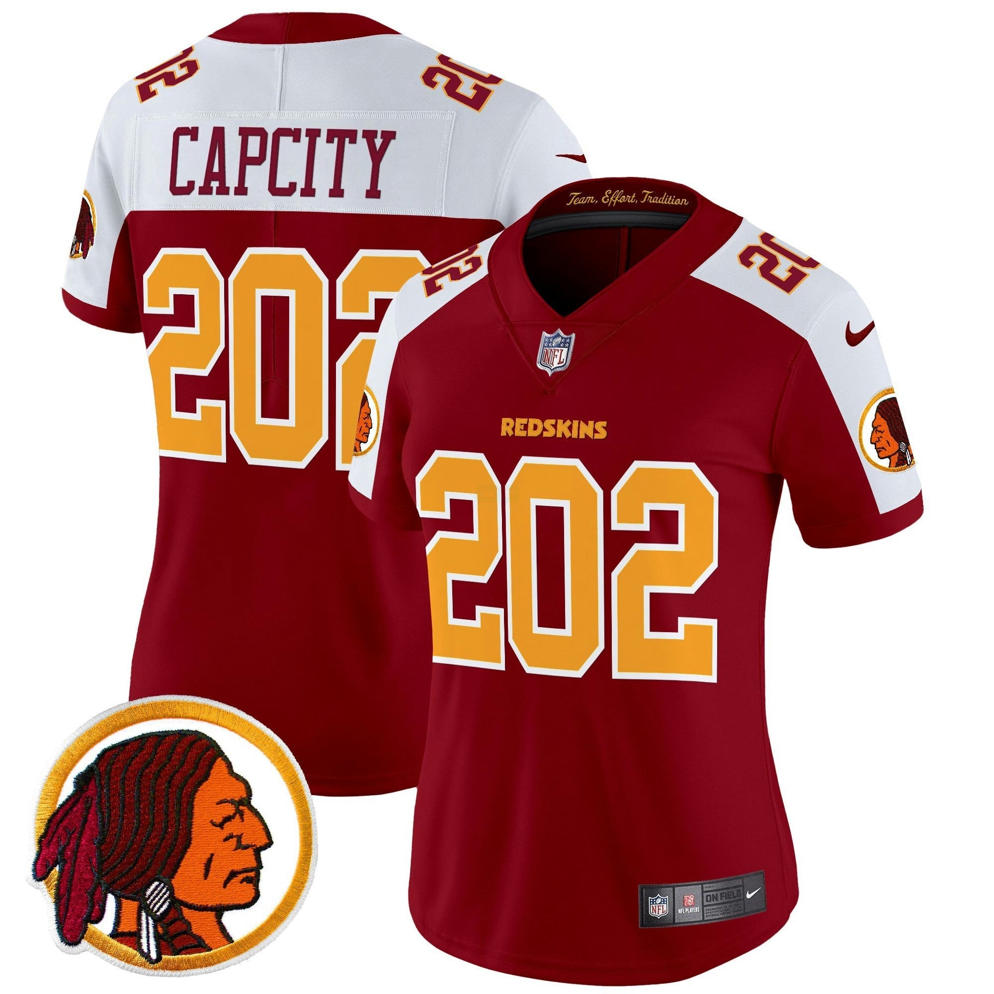 Camisa NFL Women’s Washington Redskins Throwback Vapor Limited Jersey V2