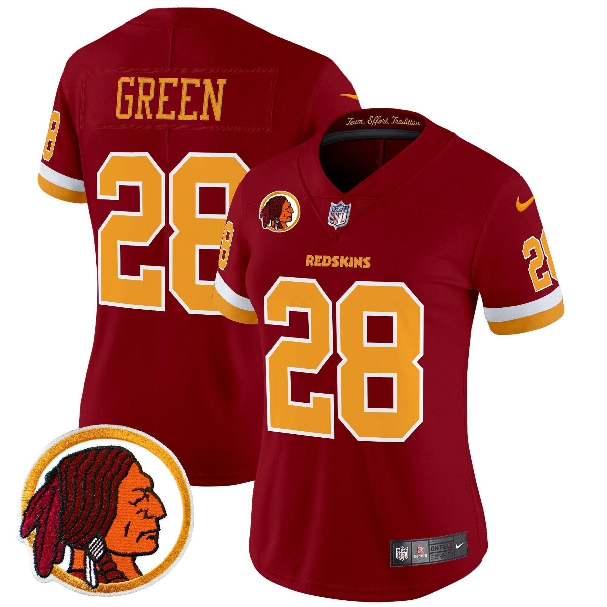 Camisa NFL Women’s Washington Redskins Throwback Vapor Limited Jersey V2