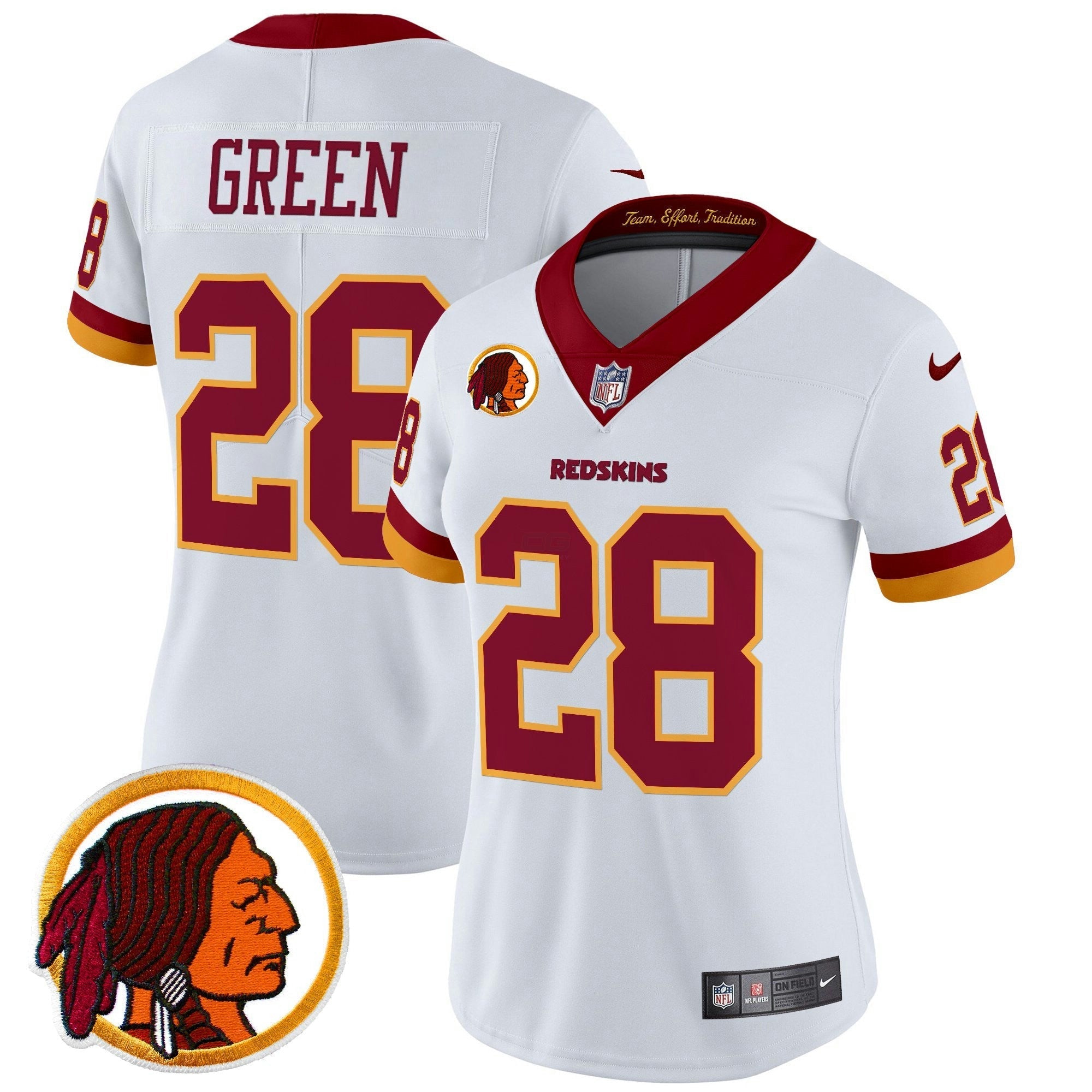 Camisa NFL Women’s Washington Redskins Throwback Vapor Limited Jersey V2