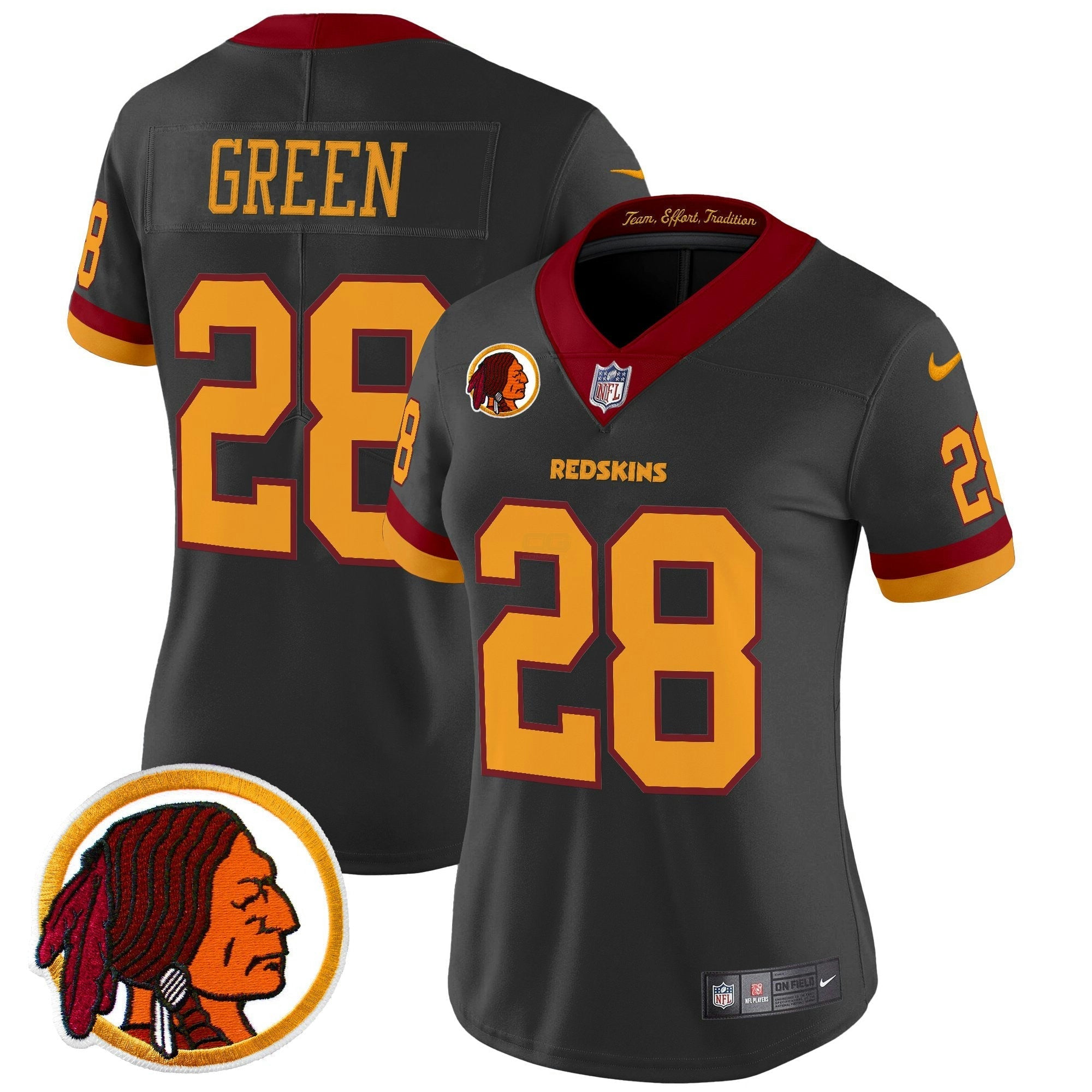 Camisa NFL Women’s Washington Redskins Throwback Vapor Limited Jersey V2