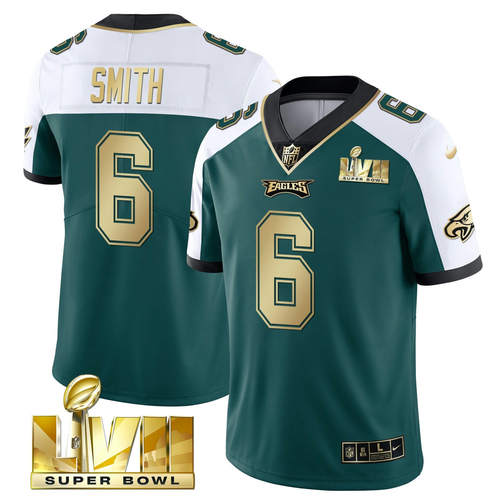 Camisa NFL Youth’s Super Bowl Vapor Dourada Jersey