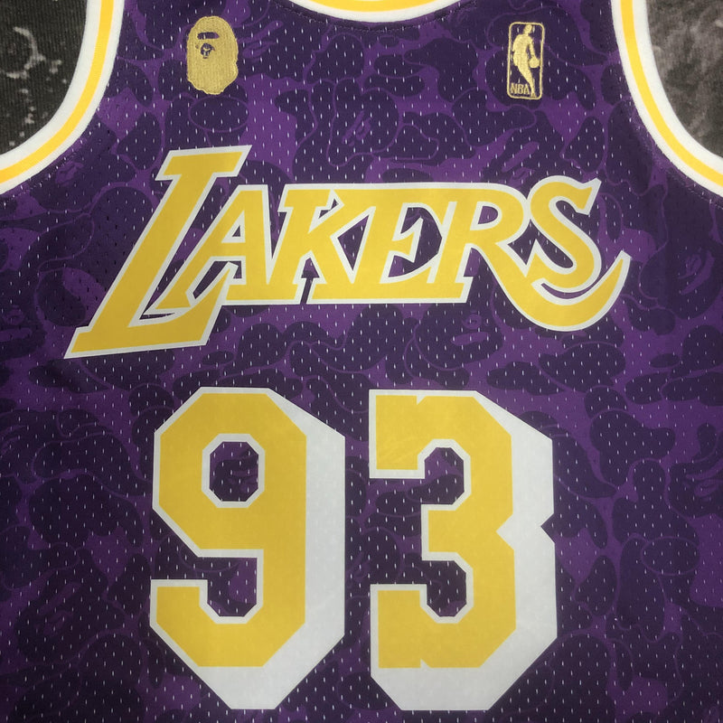 Regata Swingman BAPE X Los Angeles Lakers Mitchell & Ness Hardwood Classics 1993 - OGJERSEYSHOP