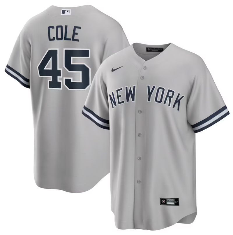 Jersey New York Yankees Cinza Replica Team