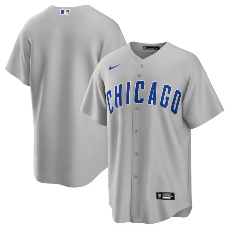 Jersey Chicago Cubs Cinza Replica Team