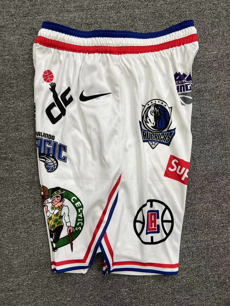 Short Supreme x NBA White - OGJERSEYSHOP