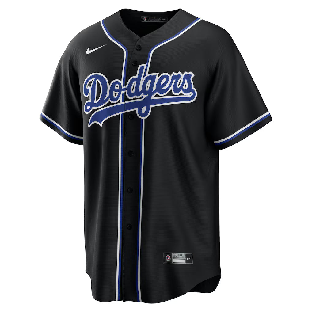 Camisa MLB Los Angeles Dodgers Jersey Preta/Azul