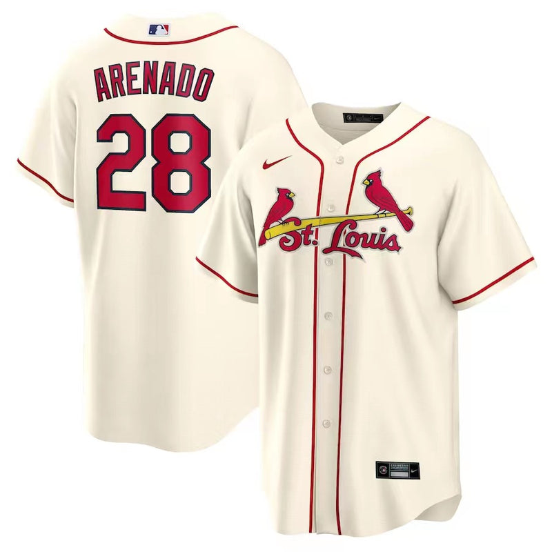 Jersey Saint Louis Cardinals Creme Replica Team