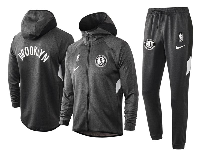 Conjunto Nike Therma Flex Brooklyn Nets Preto Treino - OGJERSEYSHOP