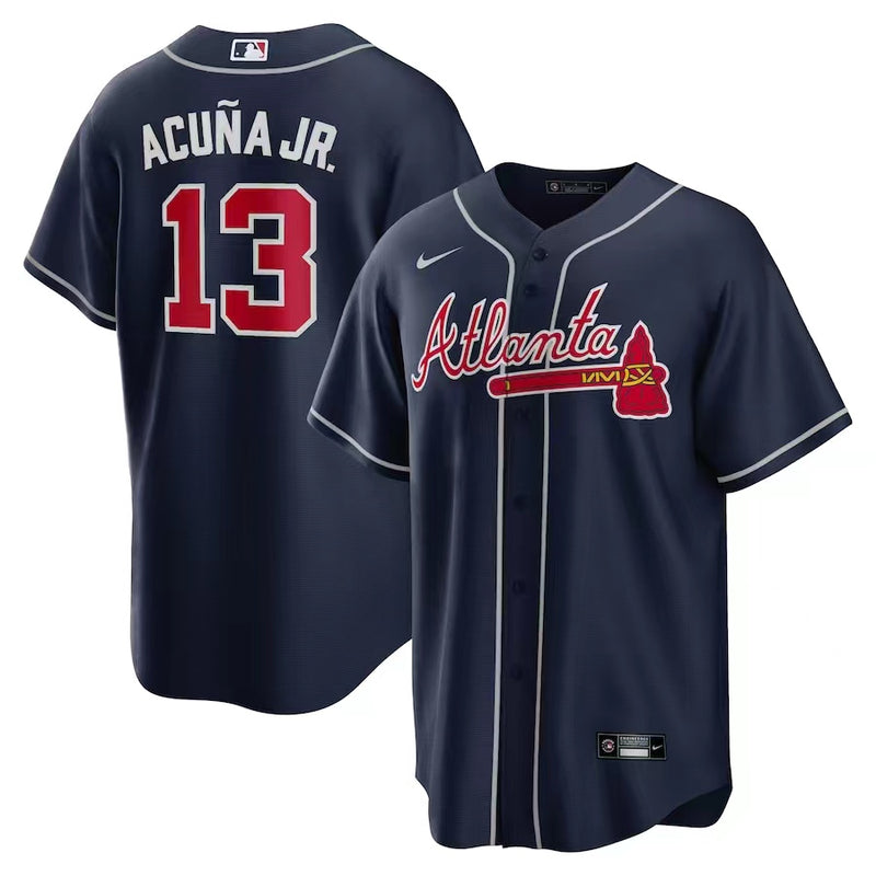 Jersey Atlanta Braves Azul Replica Team