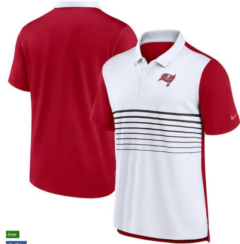 Camisa Polo Nike Tampa Bay Buccaneers - Branca/Vermelha - OGJERSEYSHOP