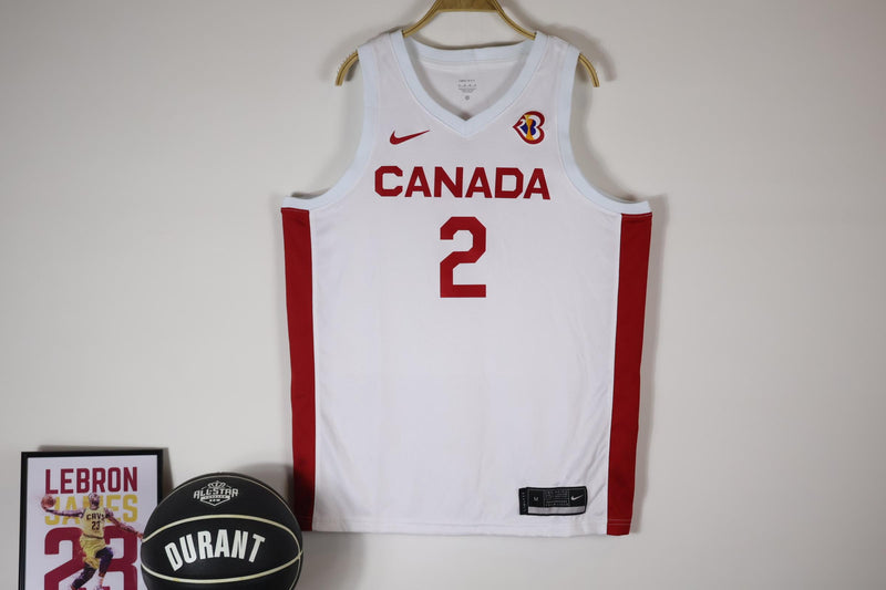 Regata Canadá FIBA World Cup 2023 - Branca - OGJERSEYSHOP