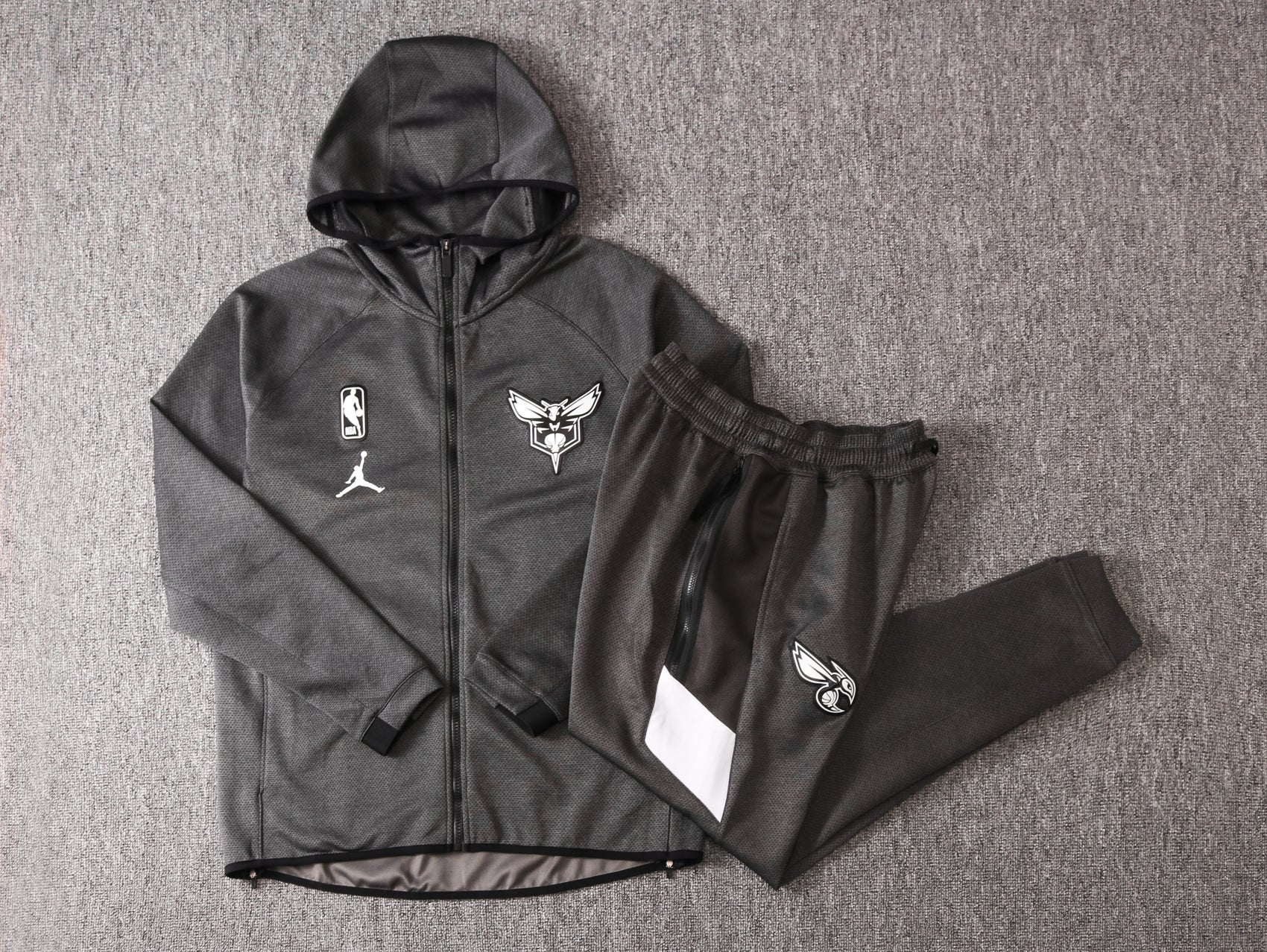 Conjunto Nike Therma Flex Charlotte Hornets Preto Treino - OGJERSEYSHOP