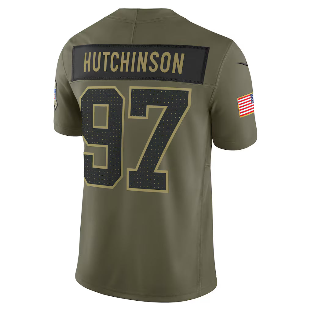 Camisa NFL Detroit Lions Vapor F.U.S.E. Limited Jersey Salute To Service 2025