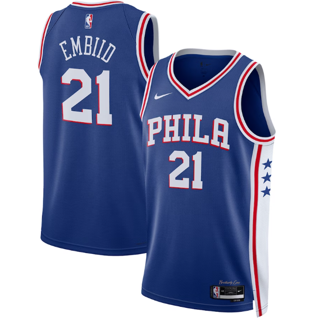 Regata NBA Infantil Philadelphia 76ers Icon Edition