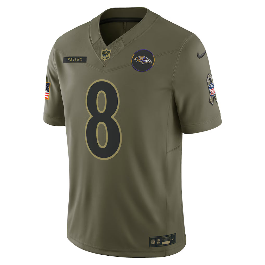 Camisa NFL Baltimore Ravens Vapor F.U.S.E. Limited Jersey Salute To Service 2025