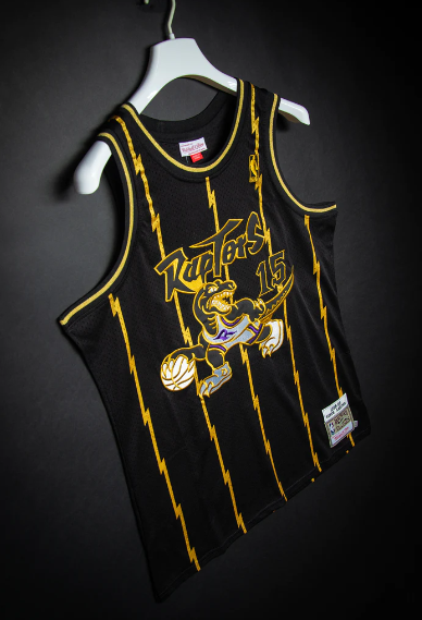 Regata Authentic Toronto Raptors Balck Gold Vince Carter 1998/99 - OGJERSEYSHOP